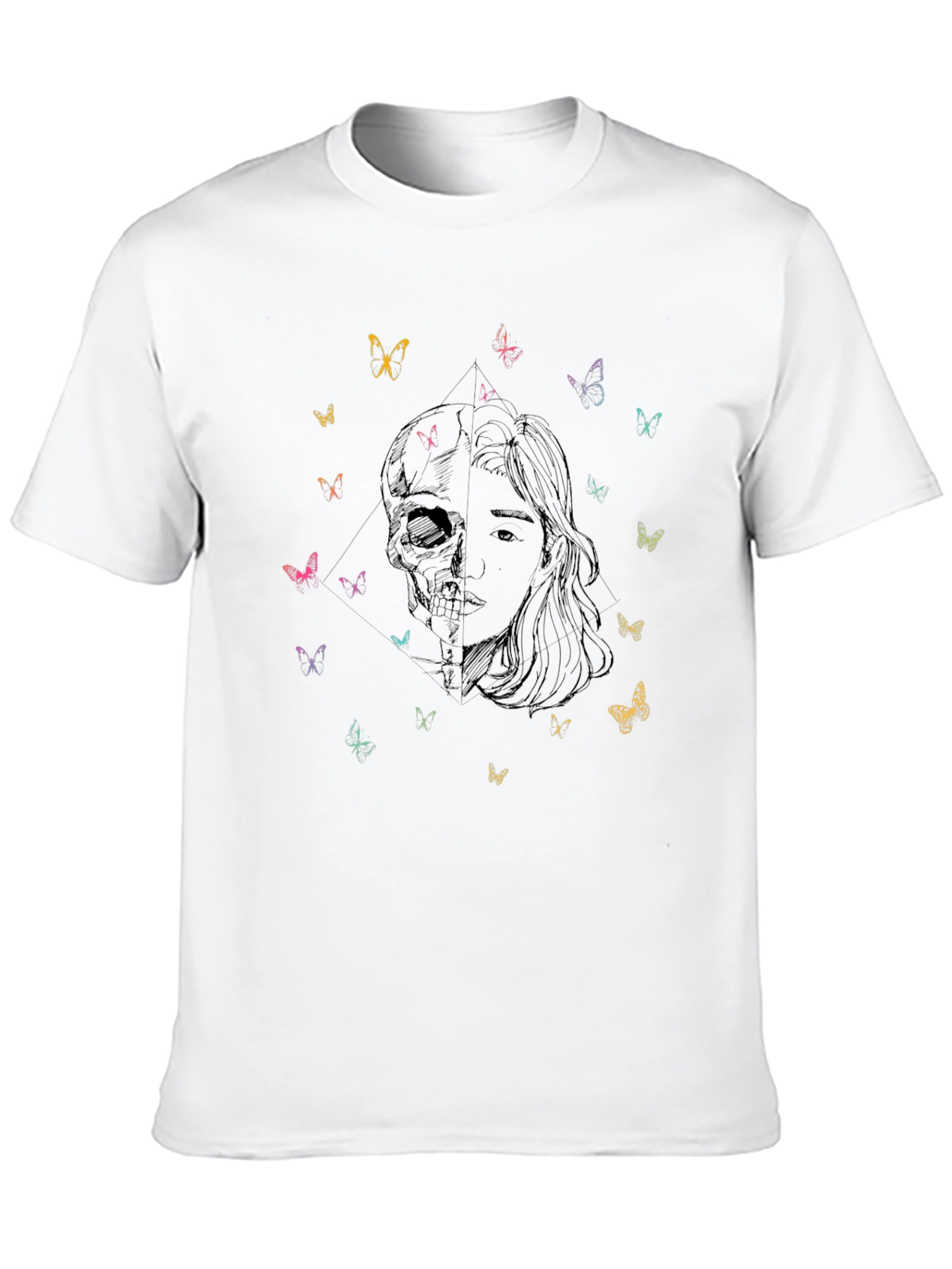 Skull and Beauty Butterfly T-Shirt