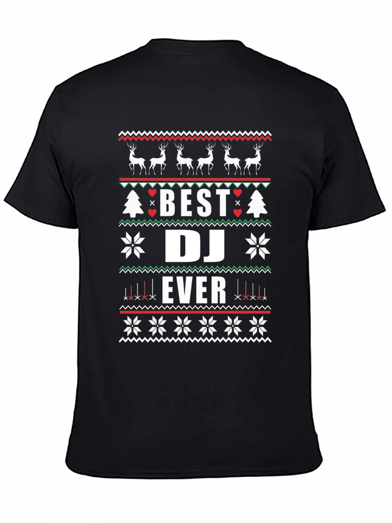 Best DJ Ever Ugly Christmas Sweater T-Shirt