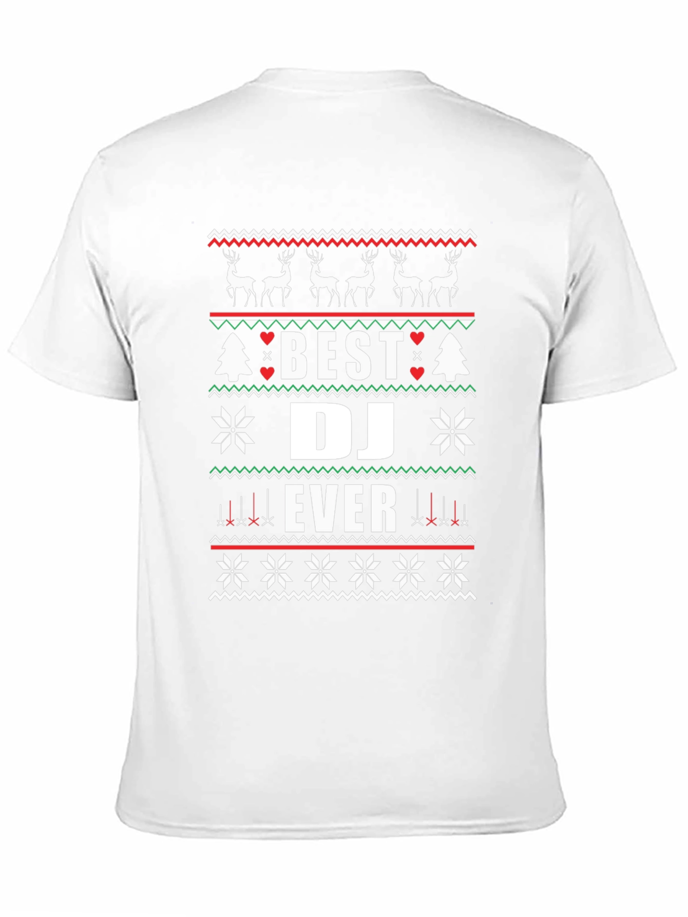 Best DJ Ever Ugly Christmas Sweater T-Shirt