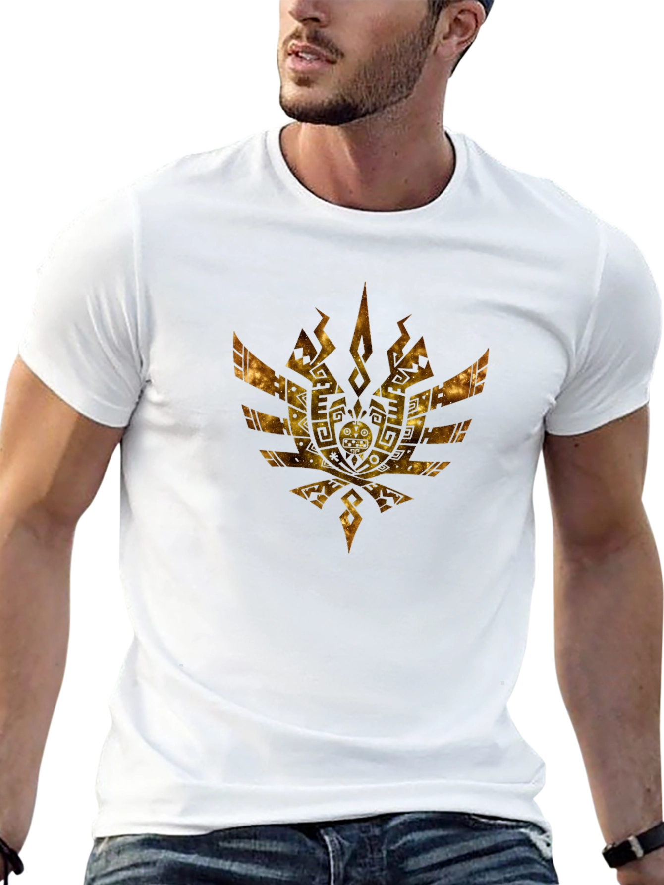 Golden Crest Black T-Shirt