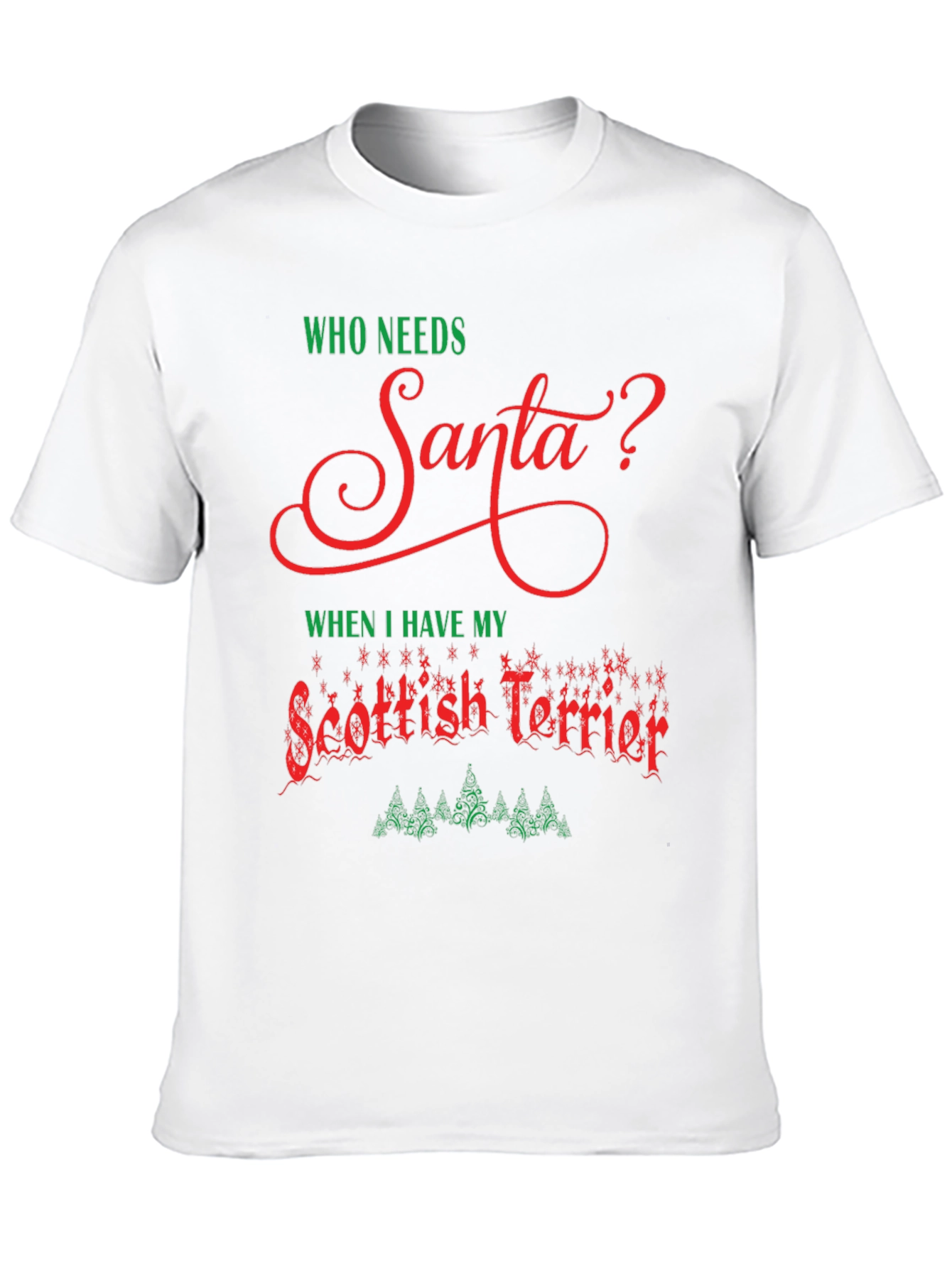 Funny Scottish Terrier Christmas T-Shirt