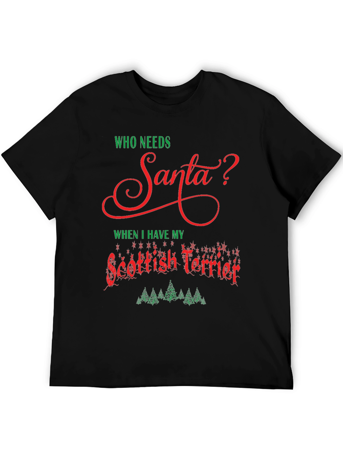 Funny Scottish Terrier Christmas T-Shirt