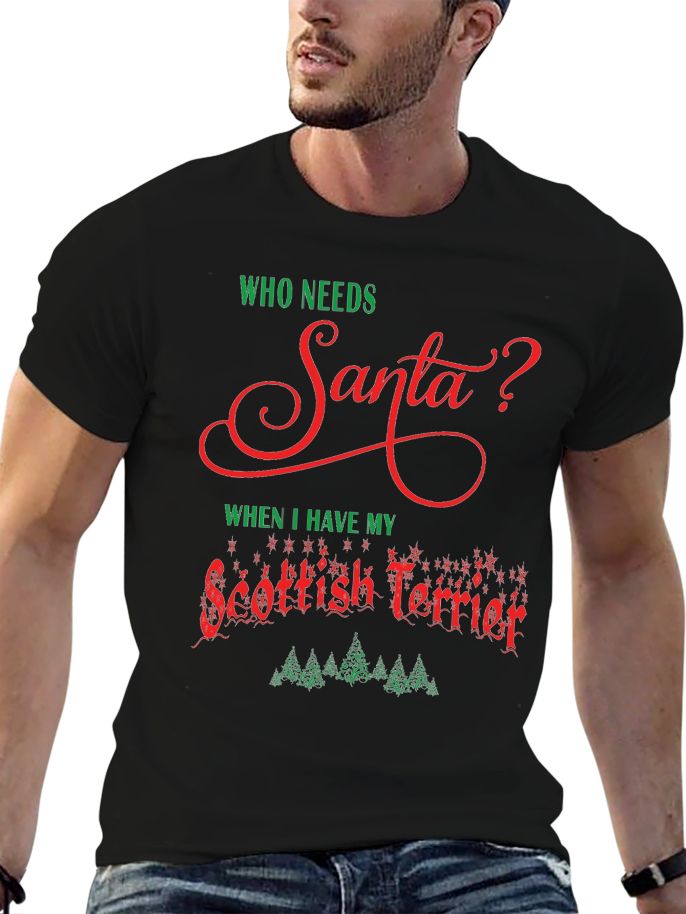Funny Scottish Terrier Christmas T-Shirt