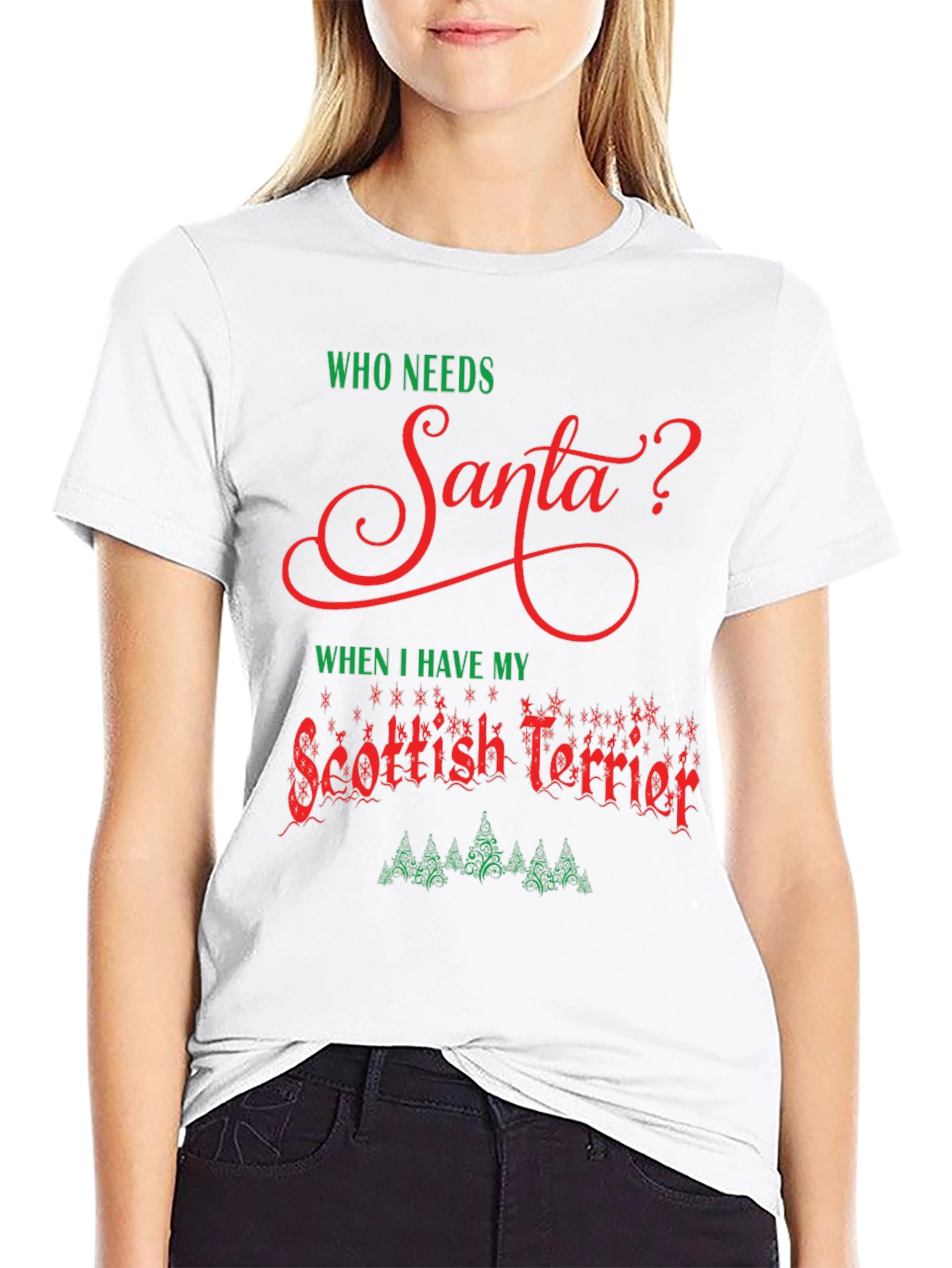 Funny Scottish Terrier Christmas T-Shirt