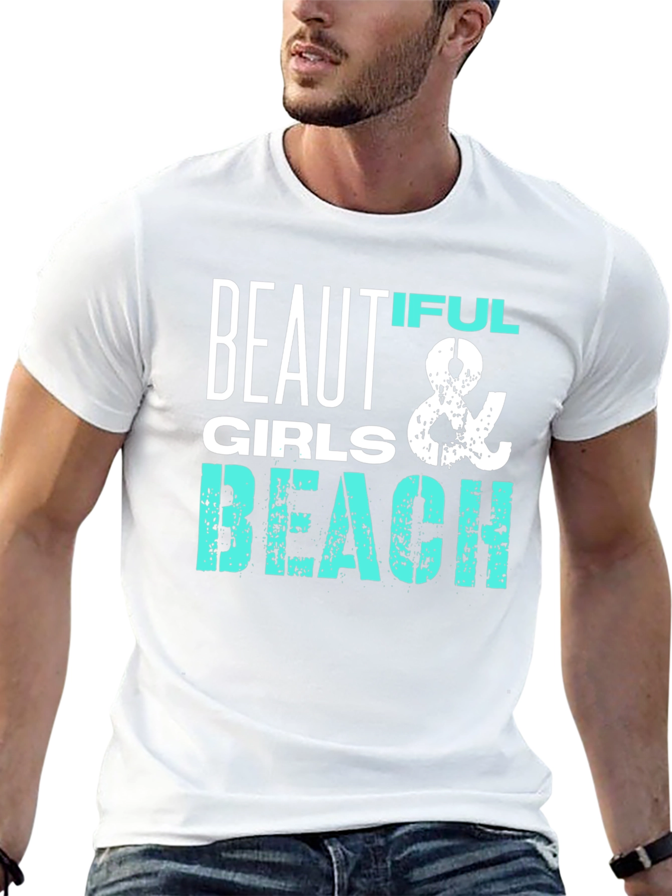 Beautiful Girls & Beach Graphic T-Shirt