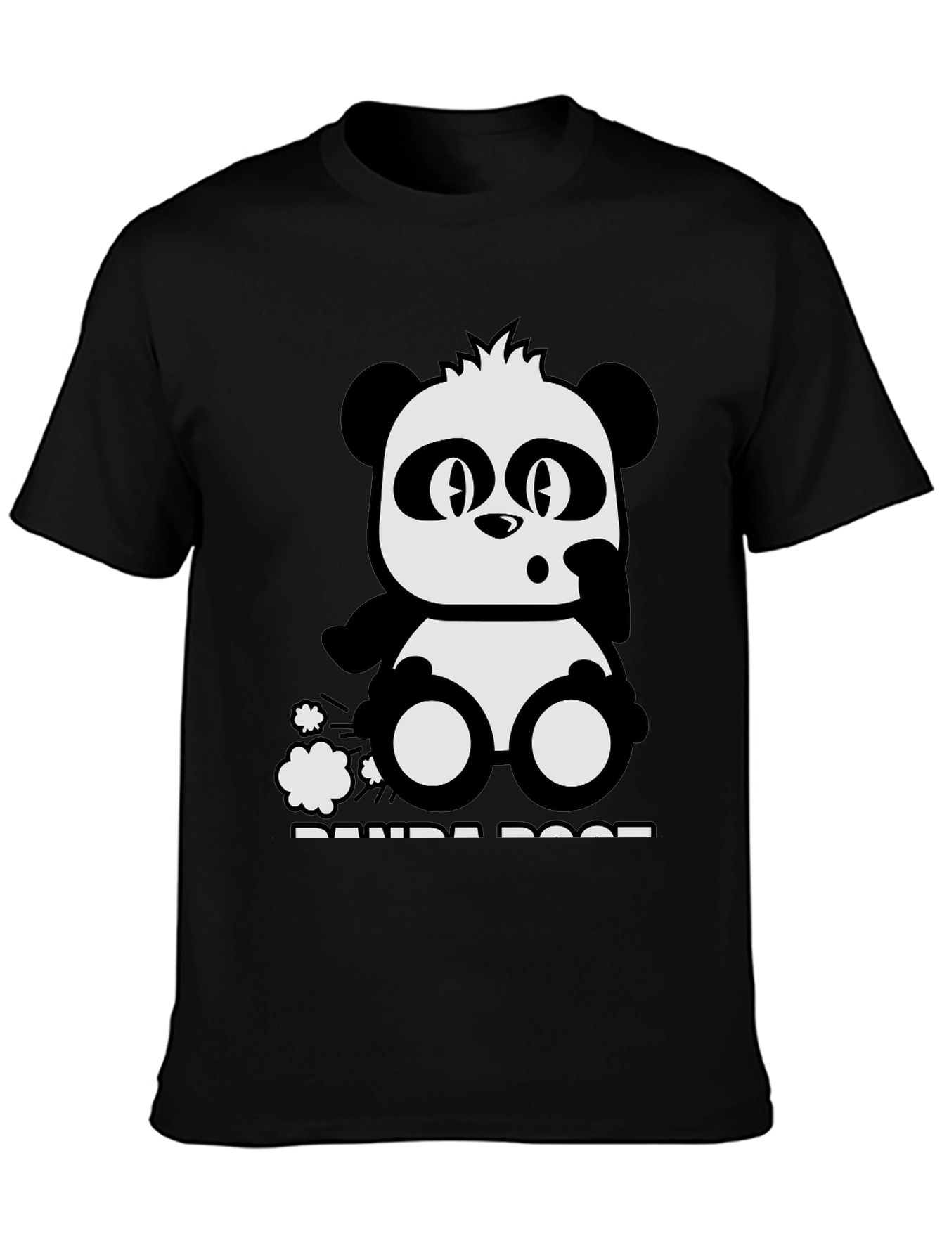 Panda Poof Black Graphic Tee