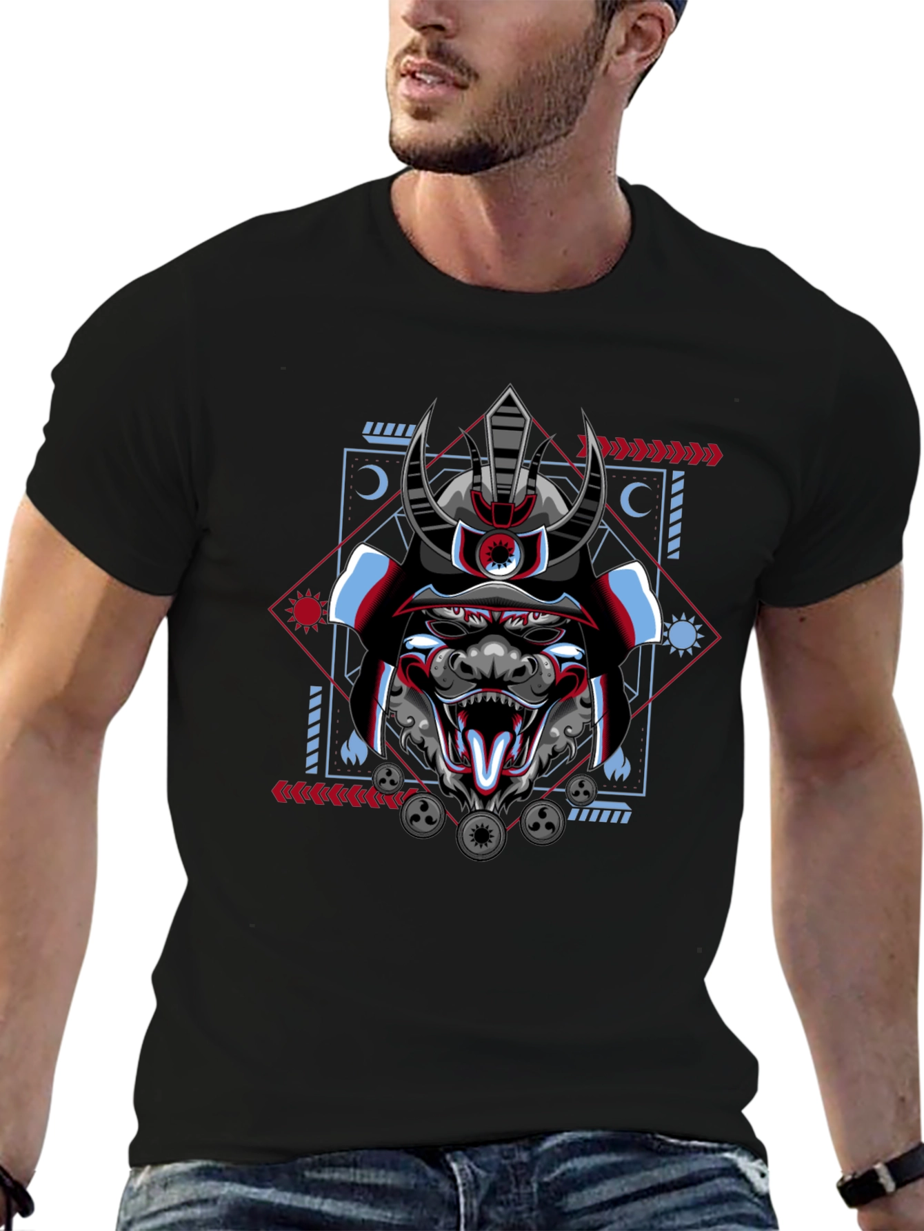 Samurai Demon Graphic Tee