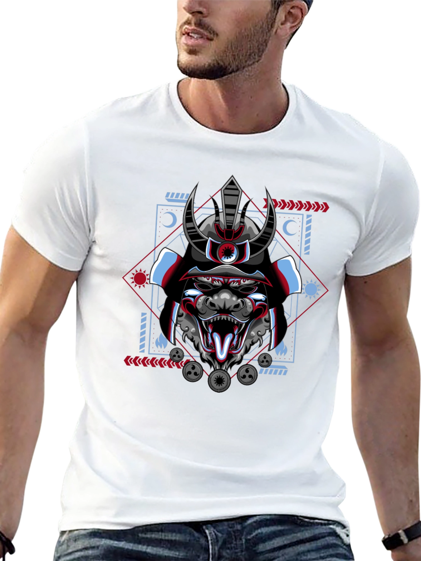 Samurai Demon Graphic Tee