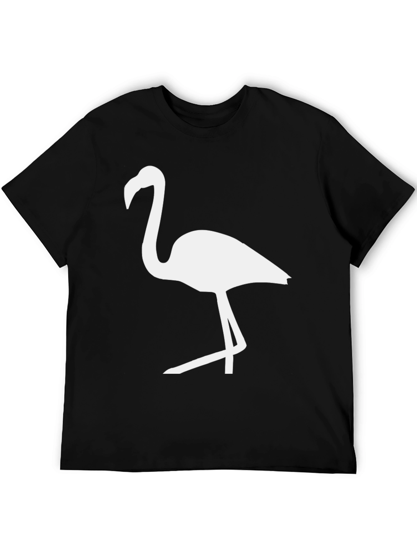 Black Flamingo Graphic Tee - Casual Comfort