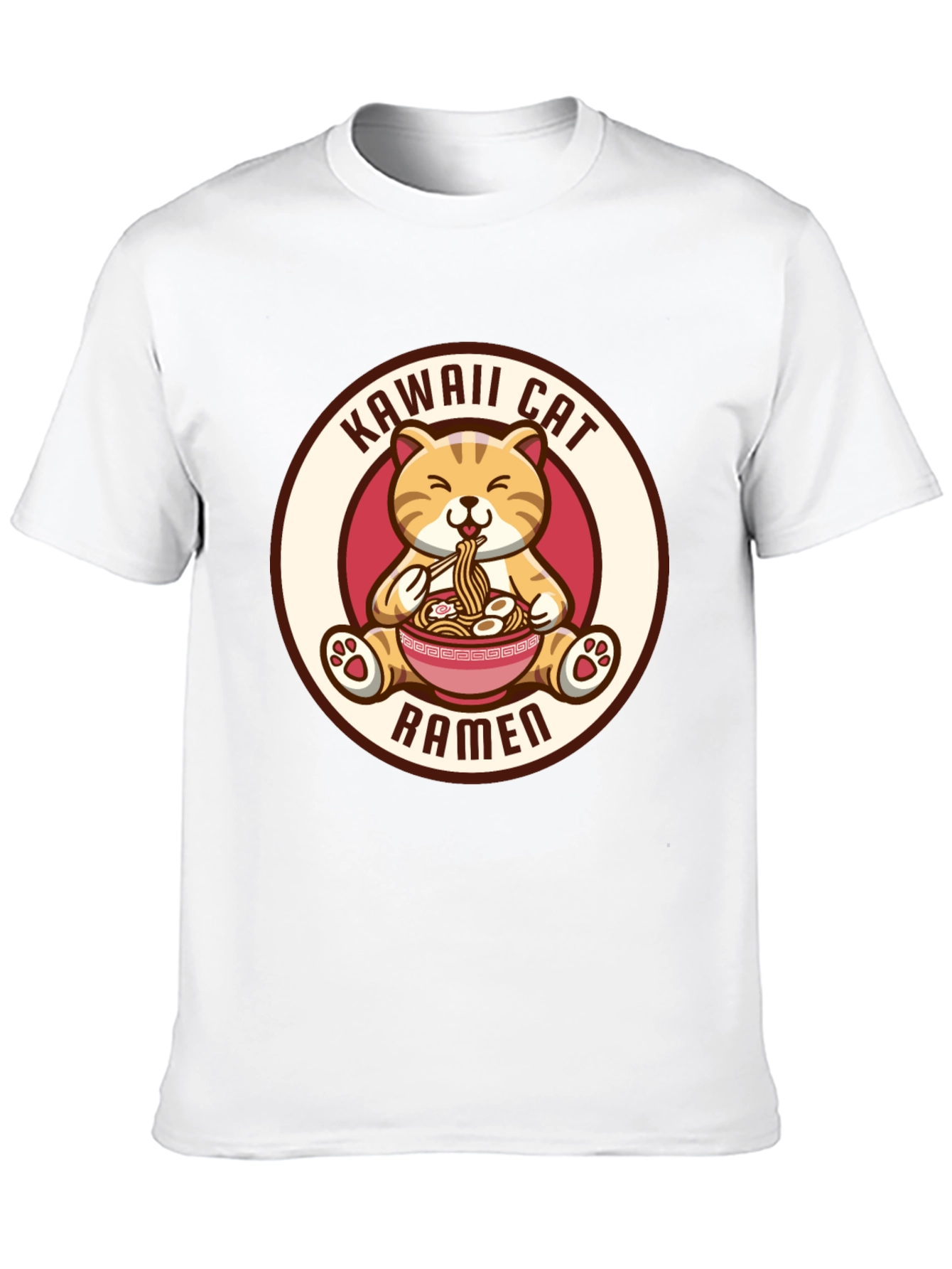 Kawaii Cat Ramen T-Shirt - Cute Anime Shirt