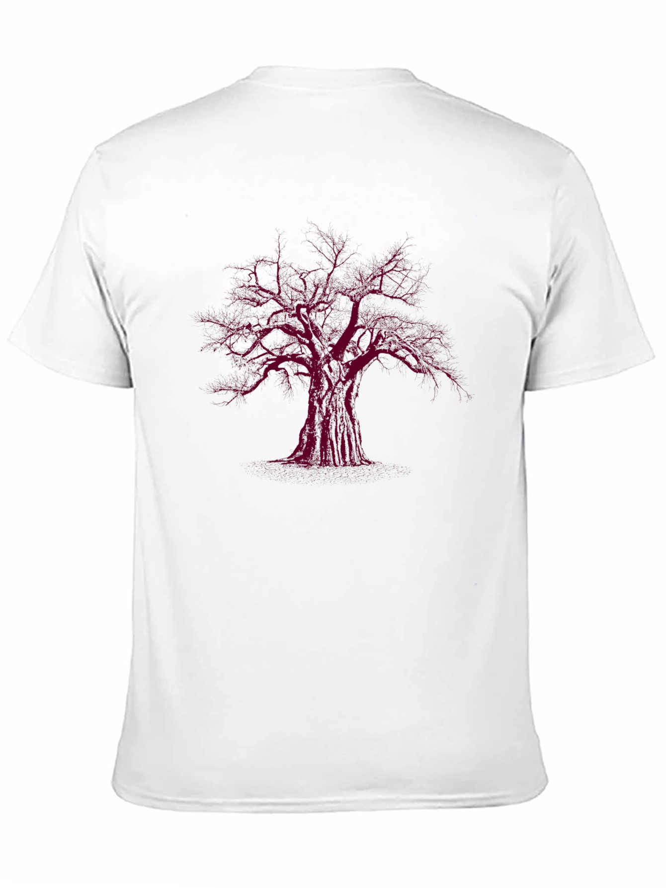 Black T-Shirt with Tree Graphic