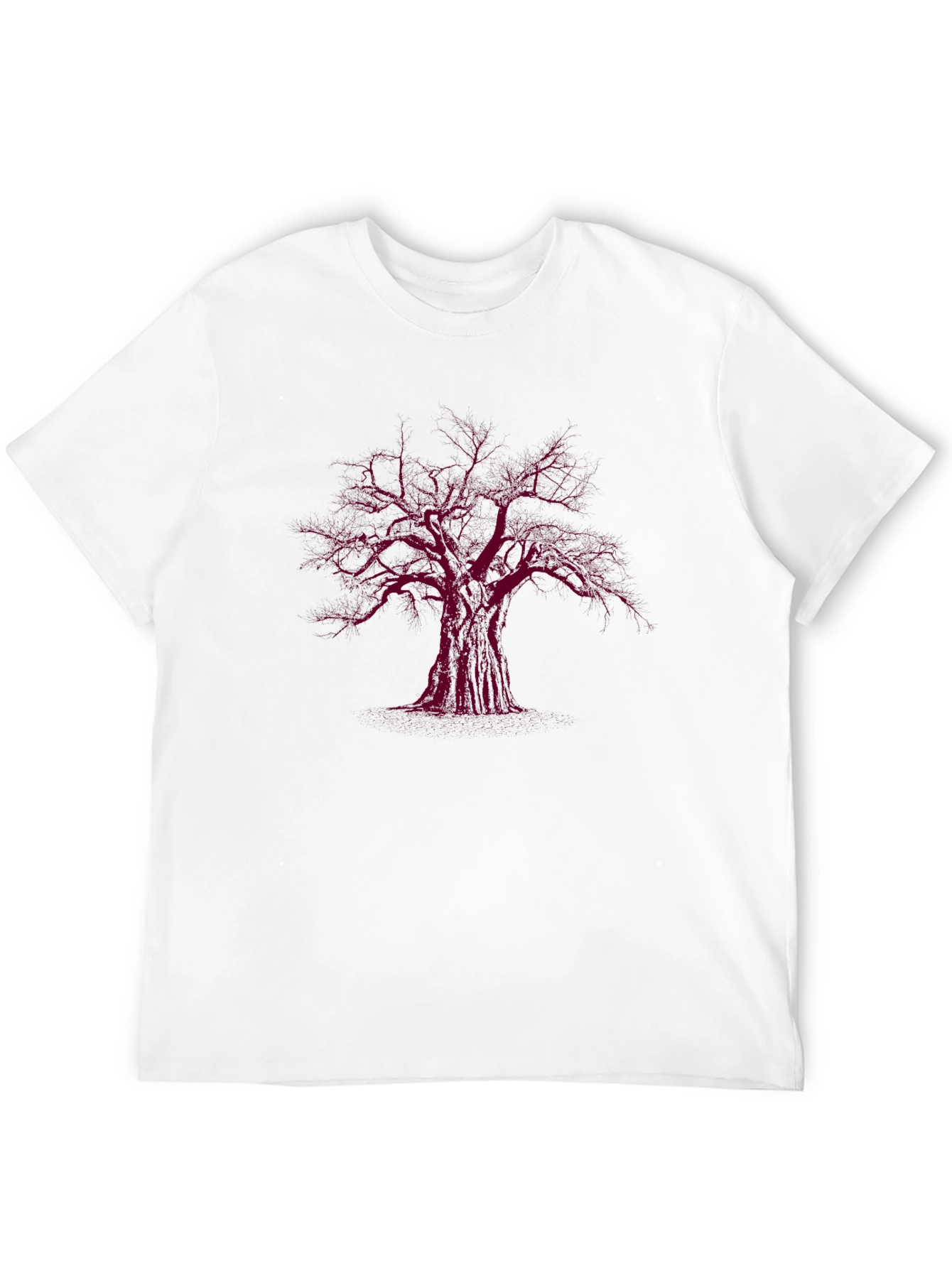 Black T-Shirt with Tree Graphic