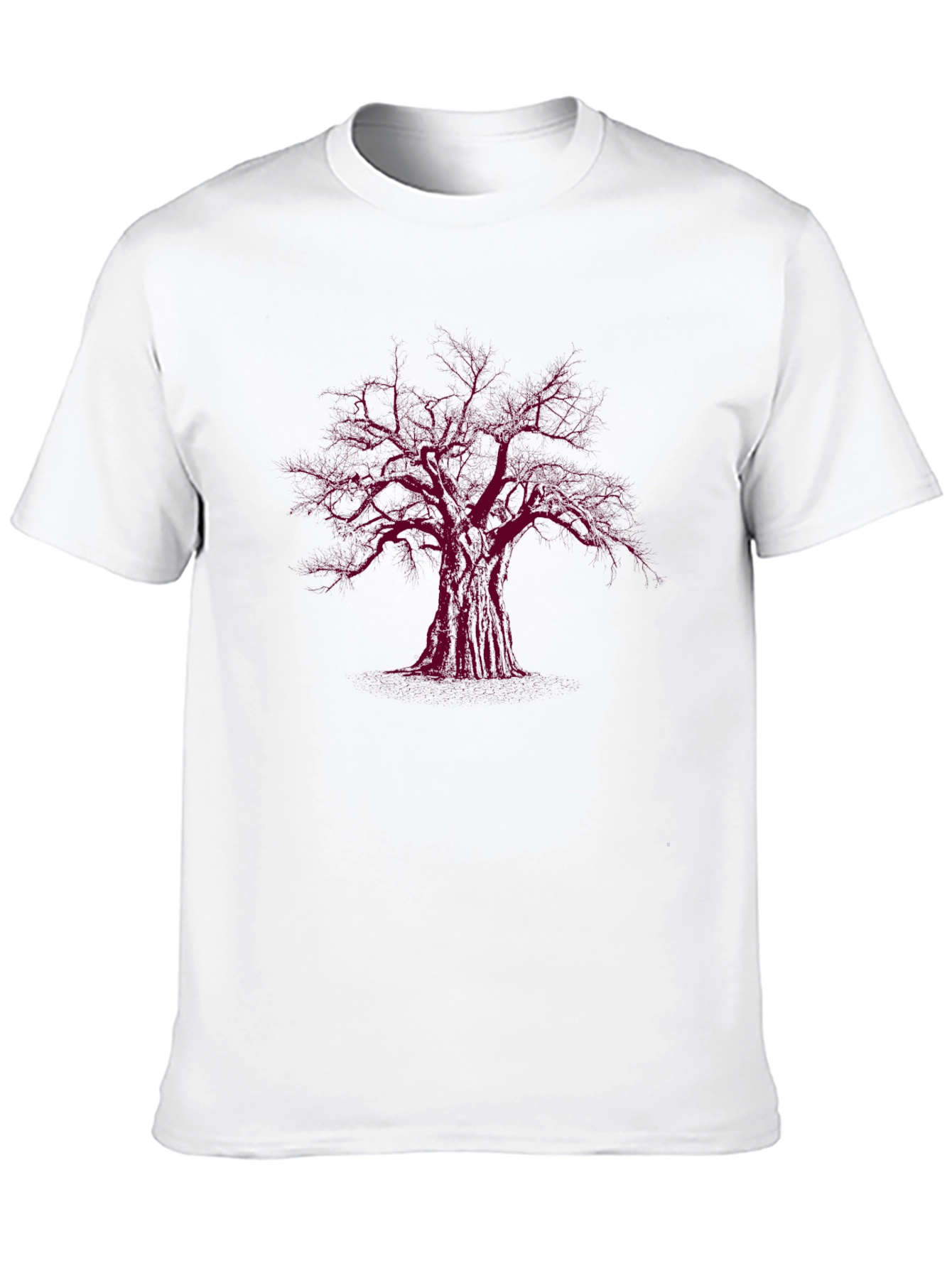Black T-Shirt with Tree Graphic