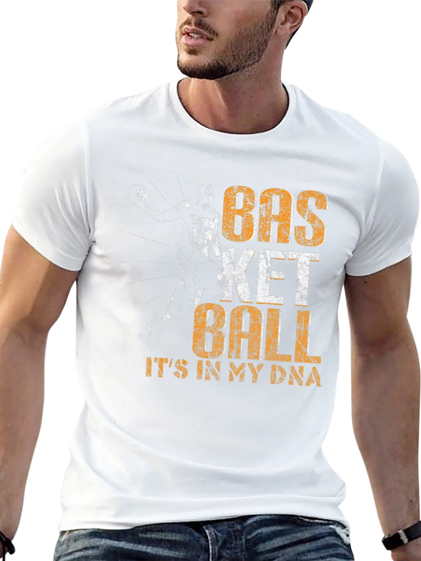 Basketball DNA T-Shirt - Sports Fan Apparel
