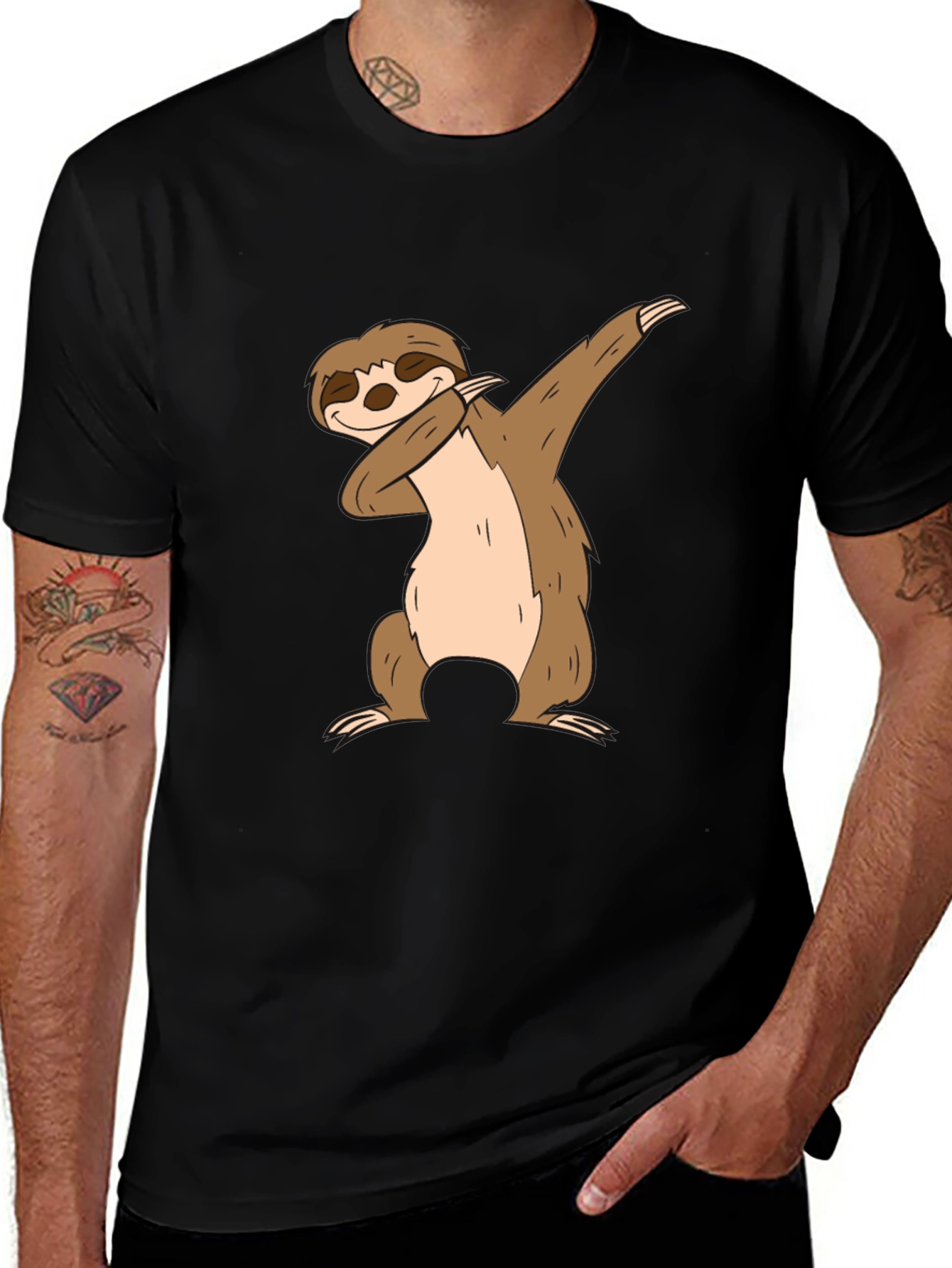 Dabbing Sloth Graphic Tee - Fun & Trendy