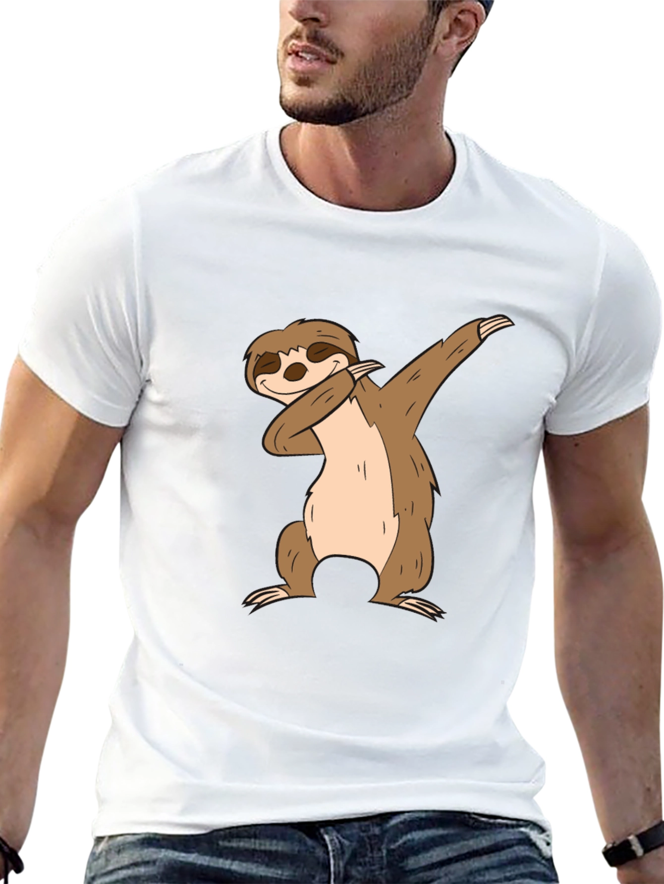 Dabbing Sloth Graphic Tee - Fun & Trendy