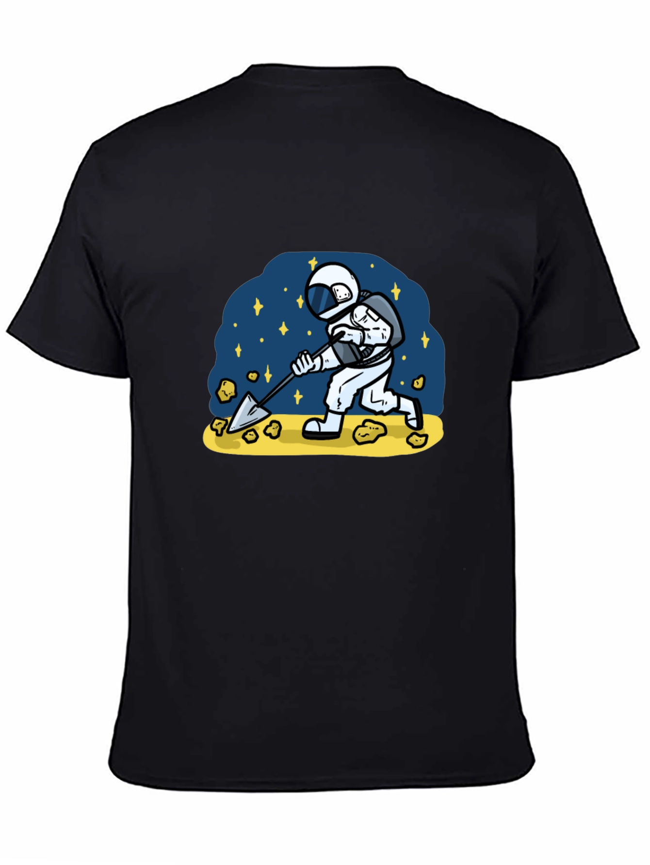 Astronaut Mining T-Shirt - Space Adventure Tee