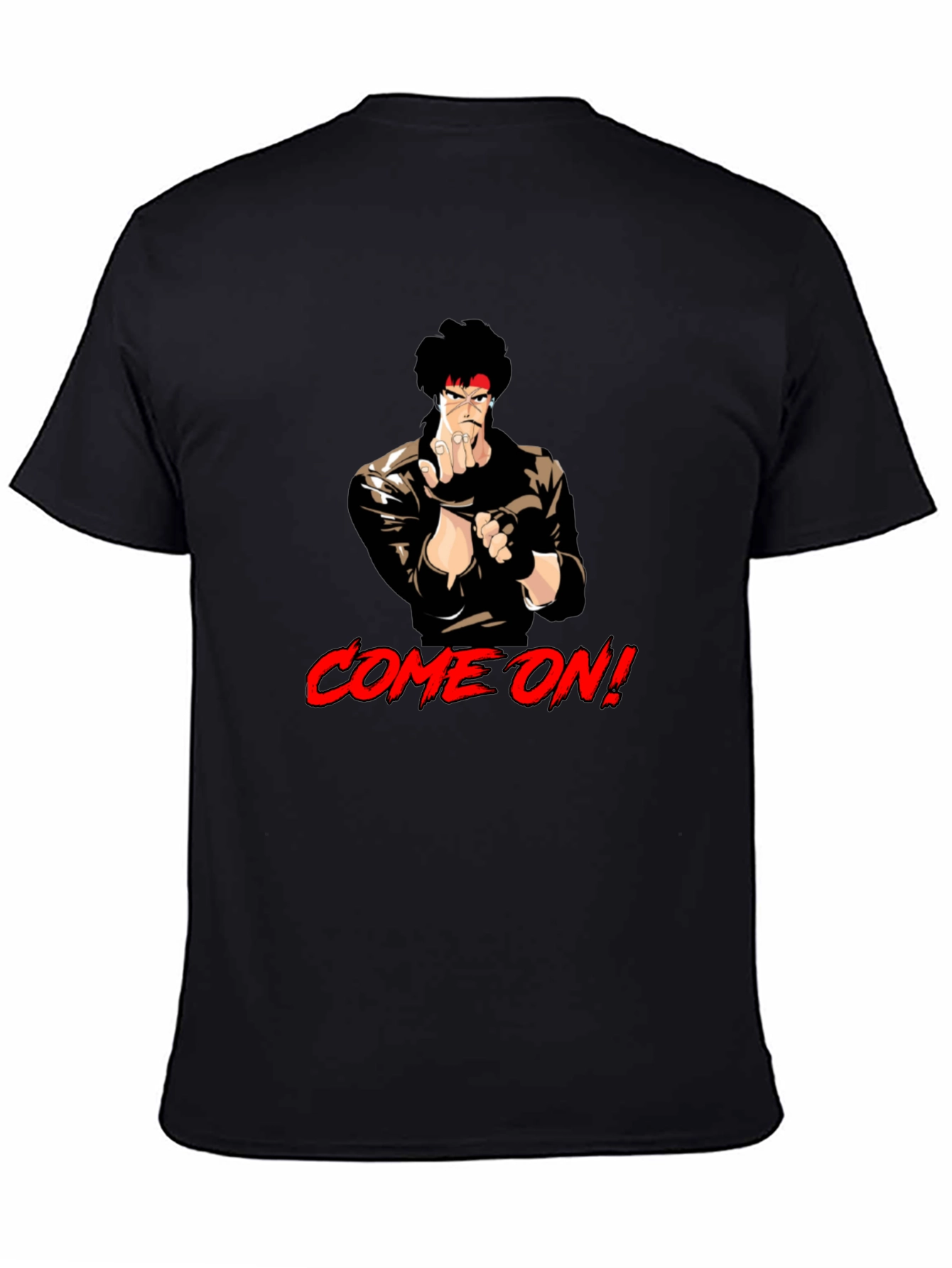 Retro Anime Fighter T-Shirt - Come On!