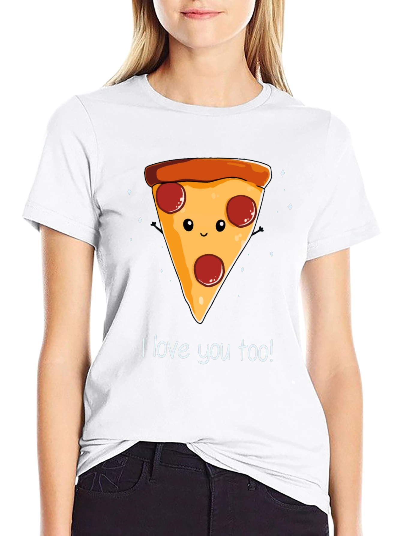I Love You Too Pizza Graphic Tee