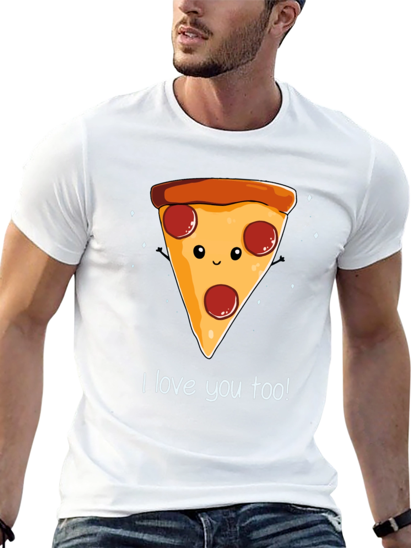 I Love You Too Pizza Graphic Tee