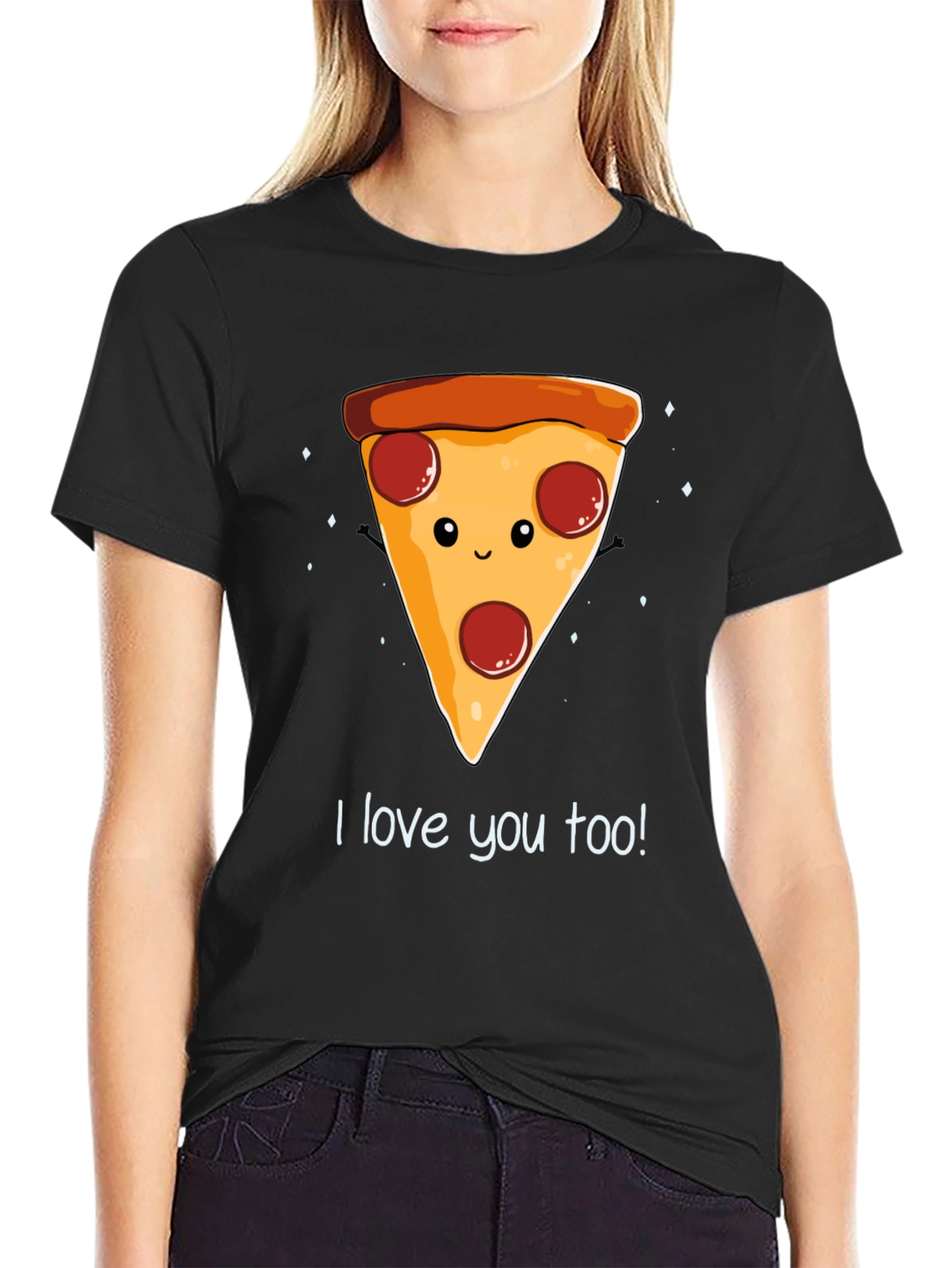 I Love You Too Pizza Graphic Tee