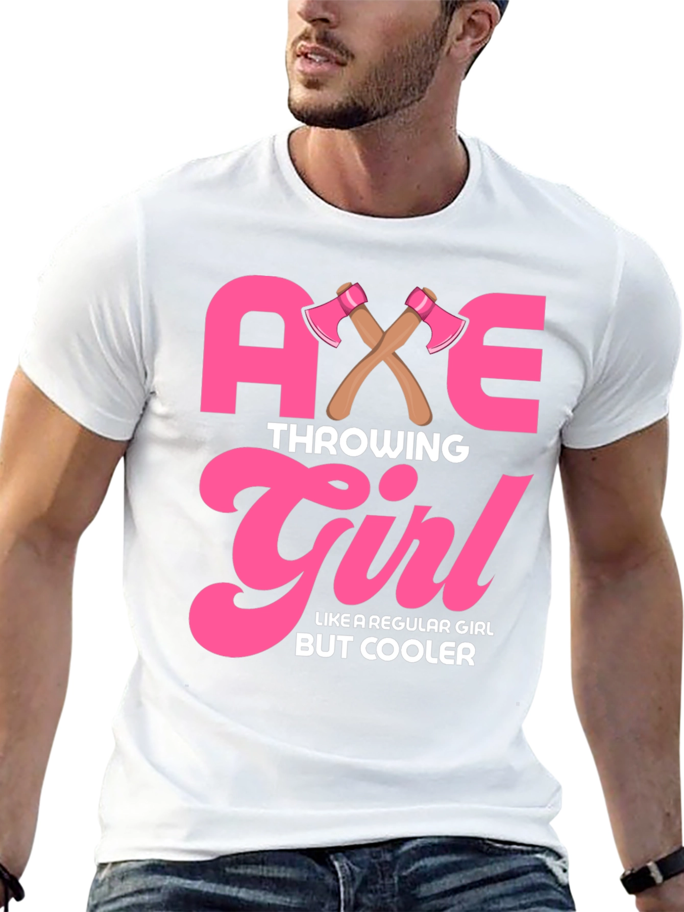 Axe Throwing Girl Graphic T-Shirt