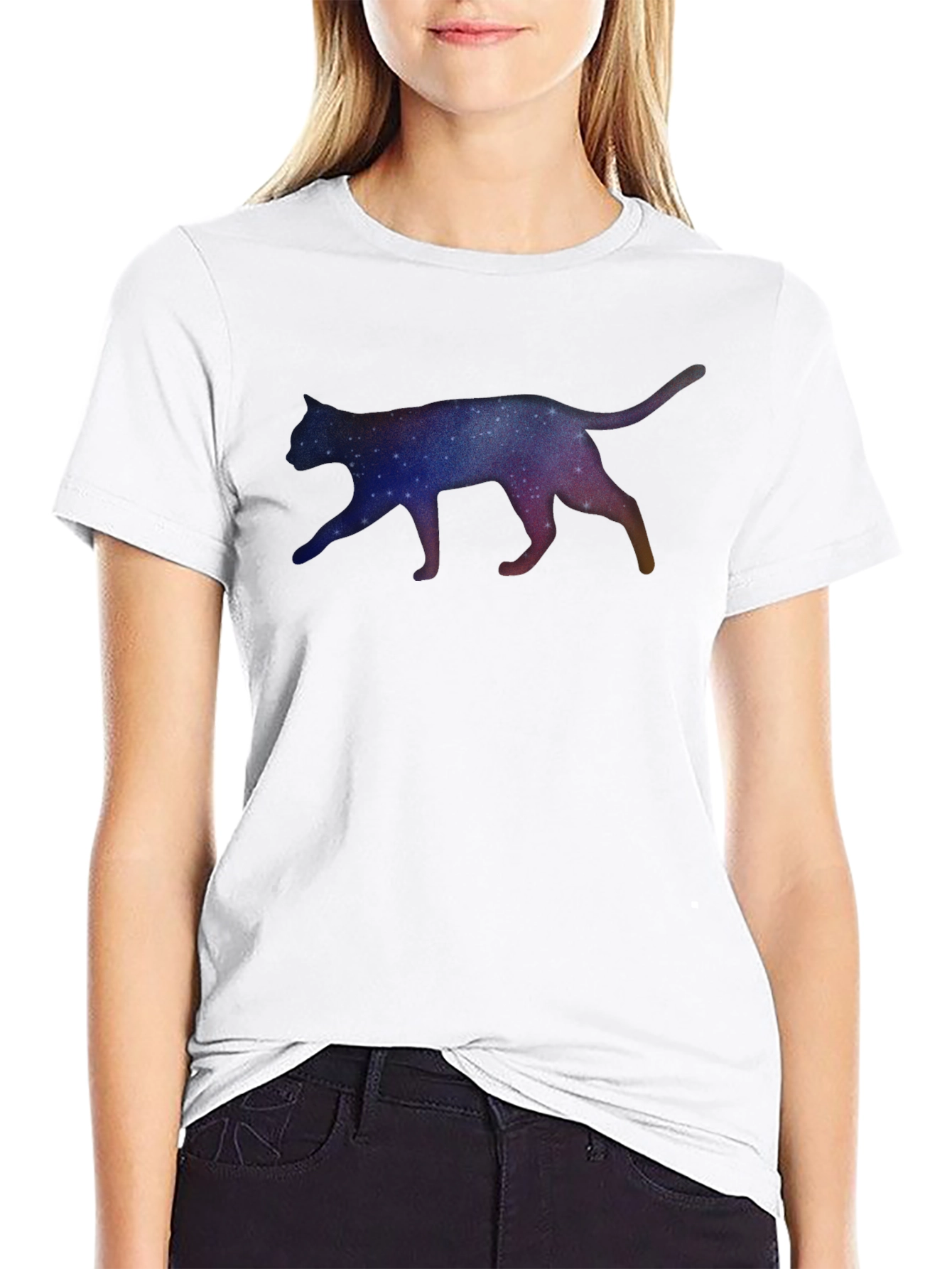 Cosmic Cat Graphic Tee - Unique Unisex T-Shirt
