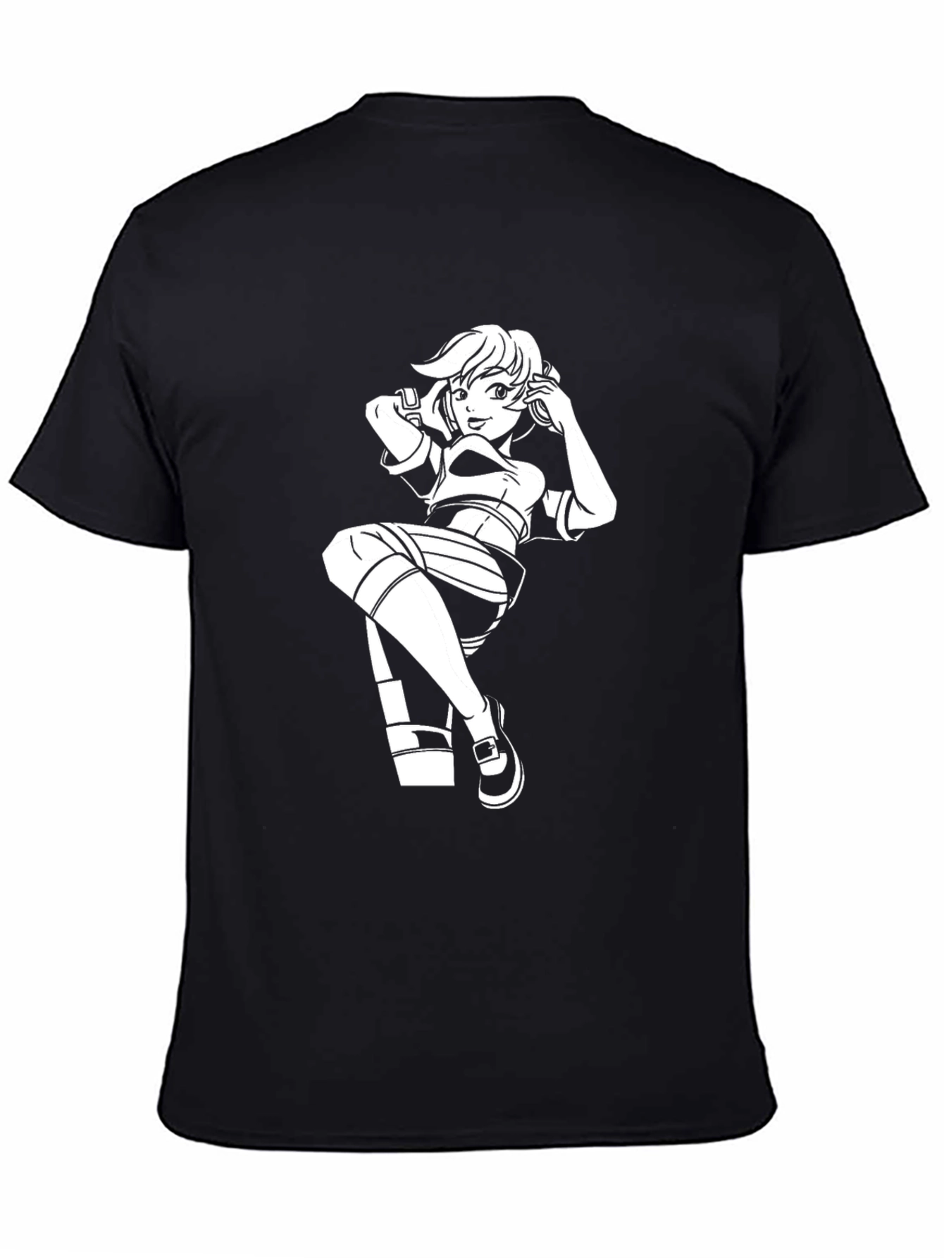 Graphic Anime Girl T-Shirt - Stylish Cotton Tee