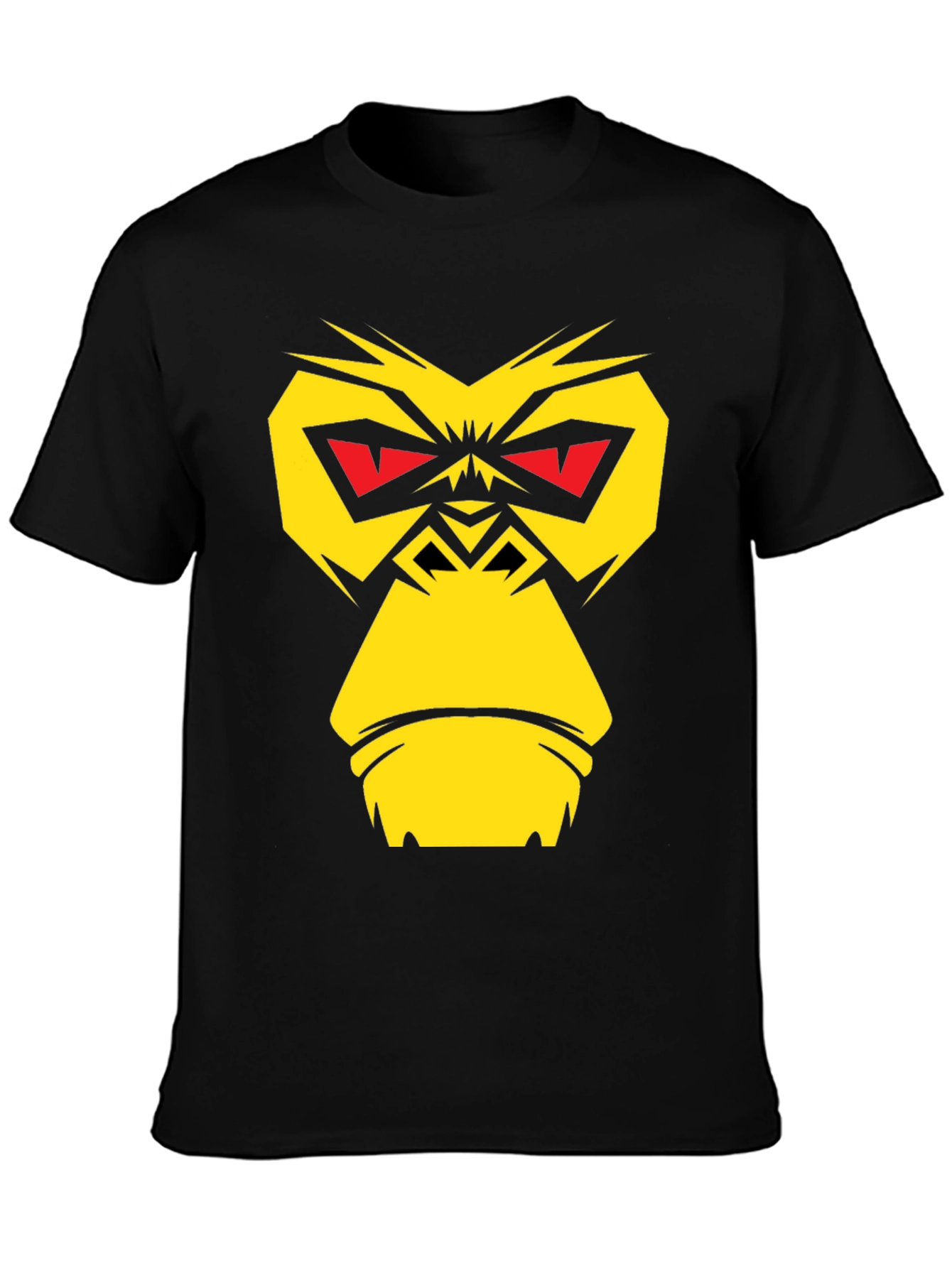 Bold Gorilla Graphic Tee - Black Cotton Blend