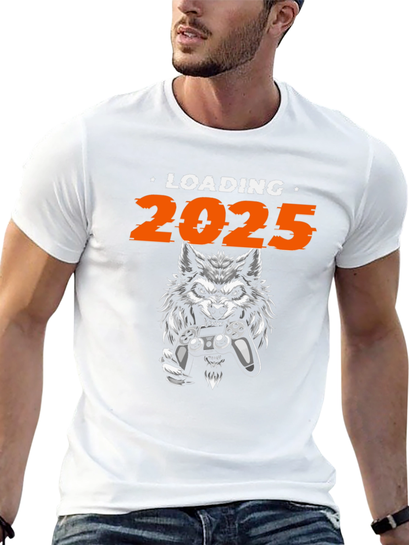 Loading 2025 Wolf Gamer Black T-Shirt
