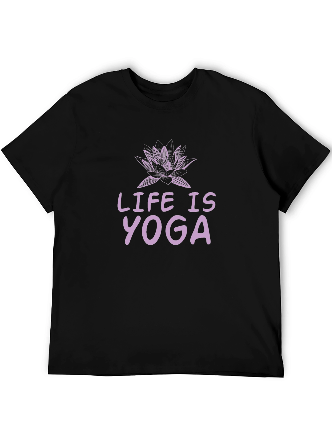 Life is Yoga T-Shirt - Lotus Design