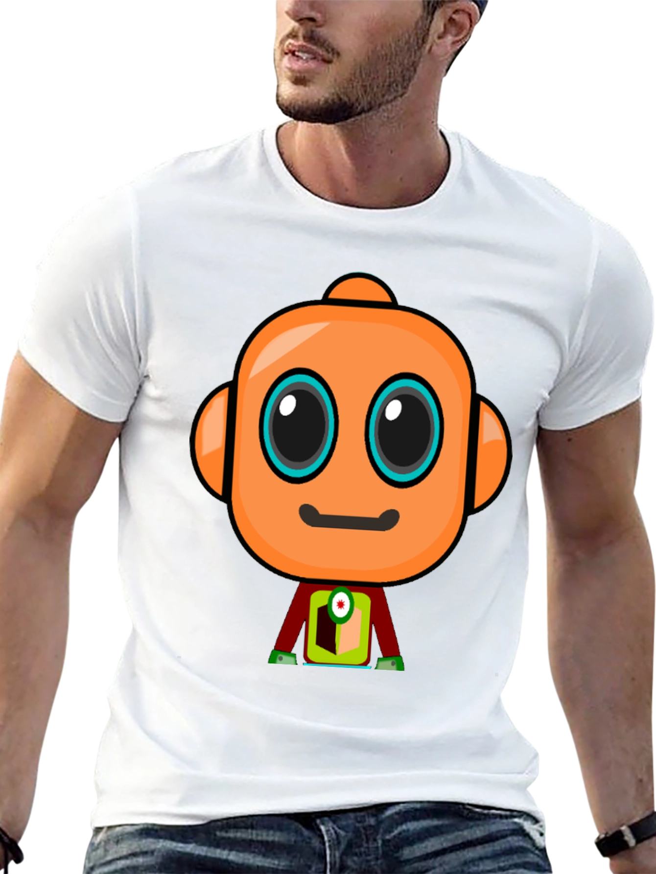 Robot Graphic T-Shirt - Unique Design