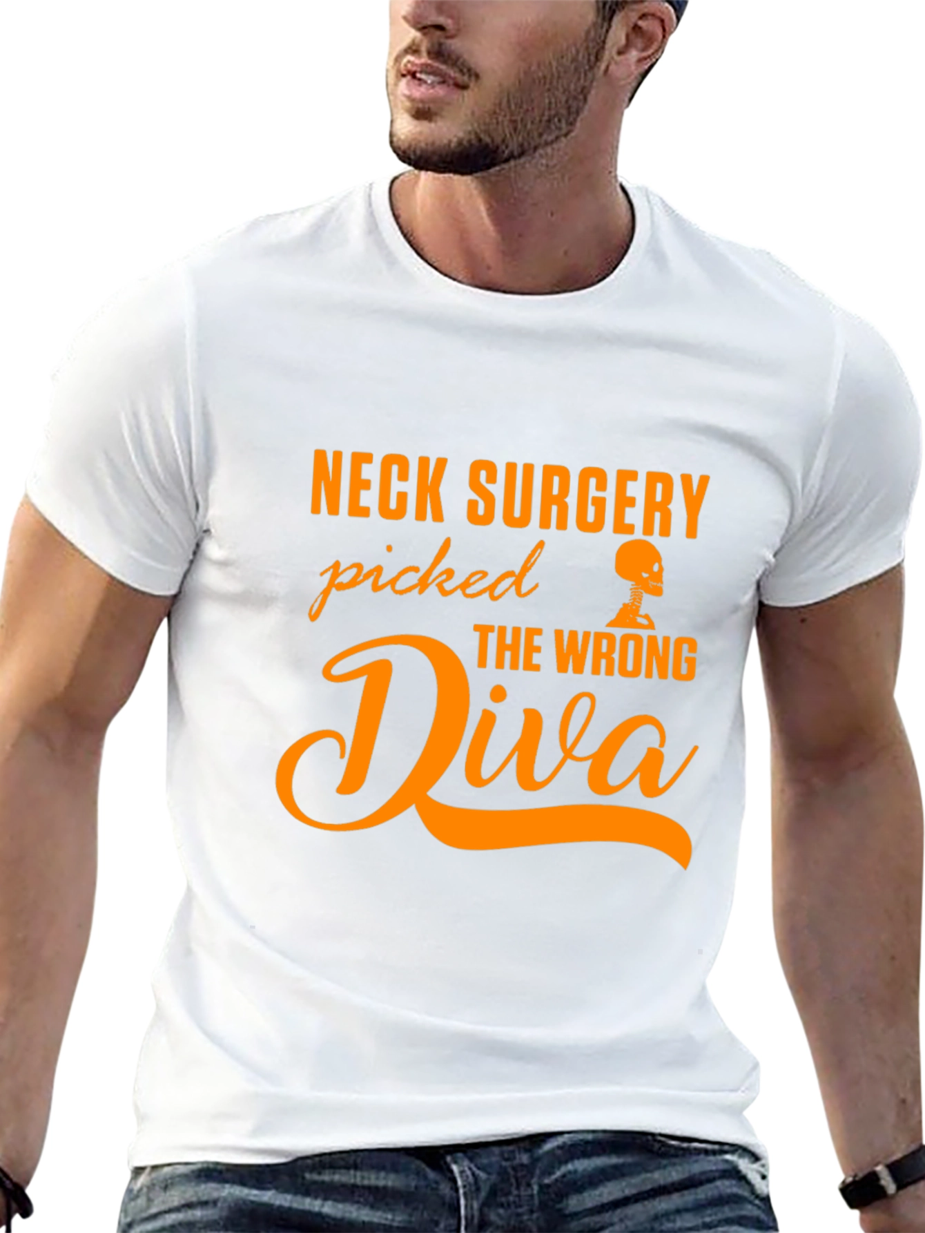 Neck Surgery Picked The Wrong Diva T-Shirt