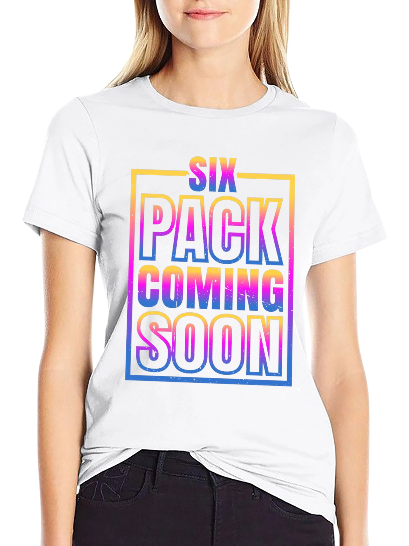 Six Pack Coming Soon Graphic T-Shirt