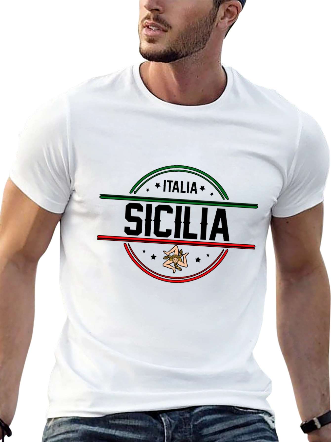Sicilia Italia T-Shirt Mens Graphic Tee