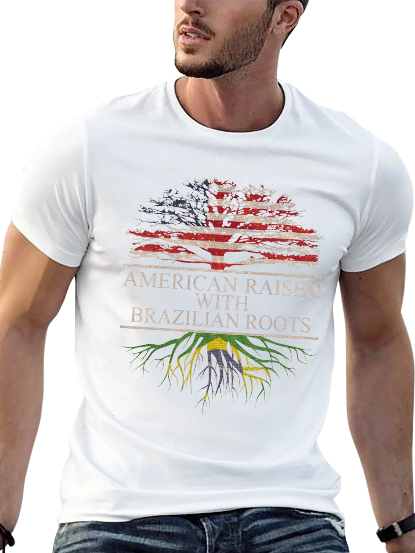 American Raised with Brazilian Roots T-Shirt
