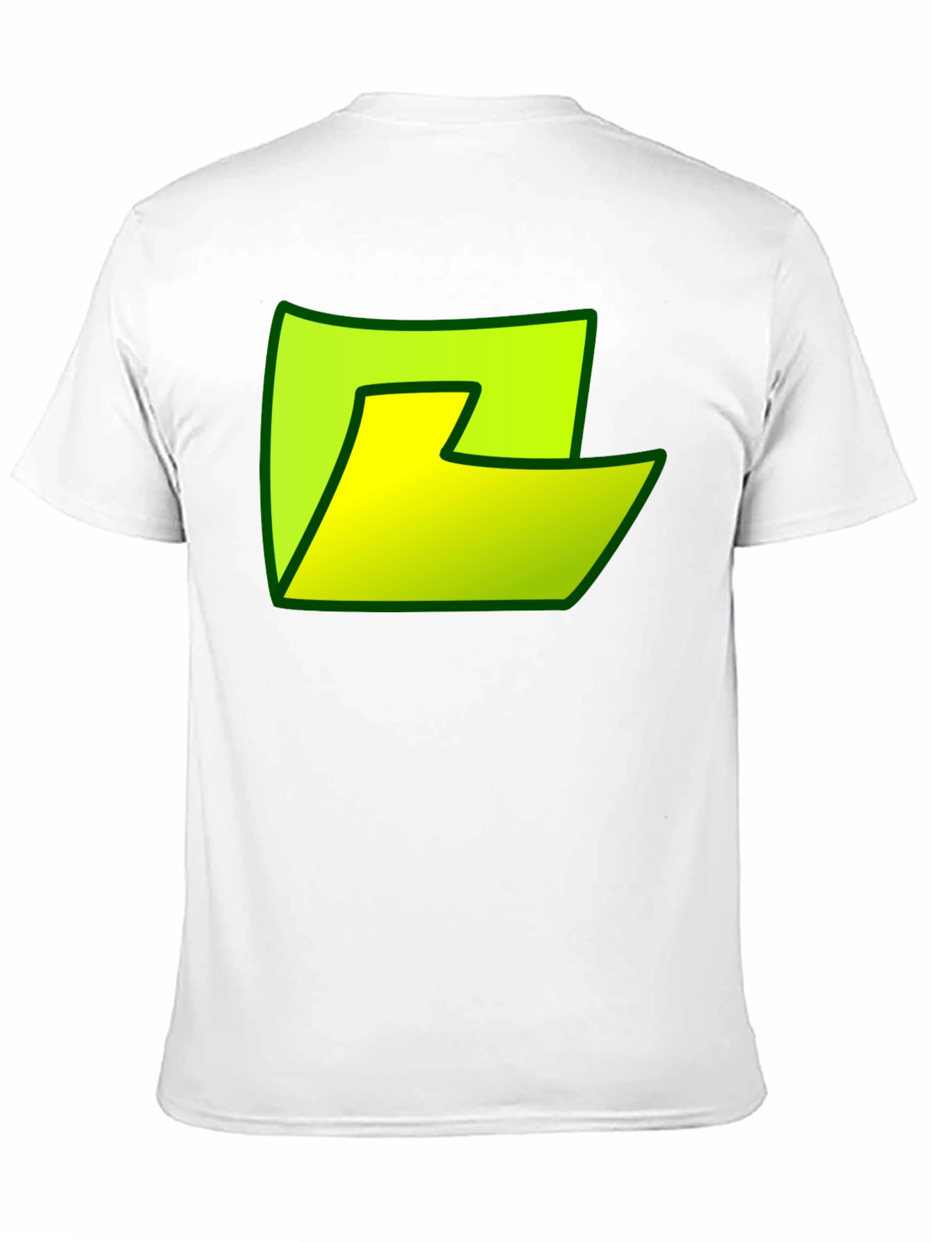 Abstract Green Graphic Print Black T-Shirt