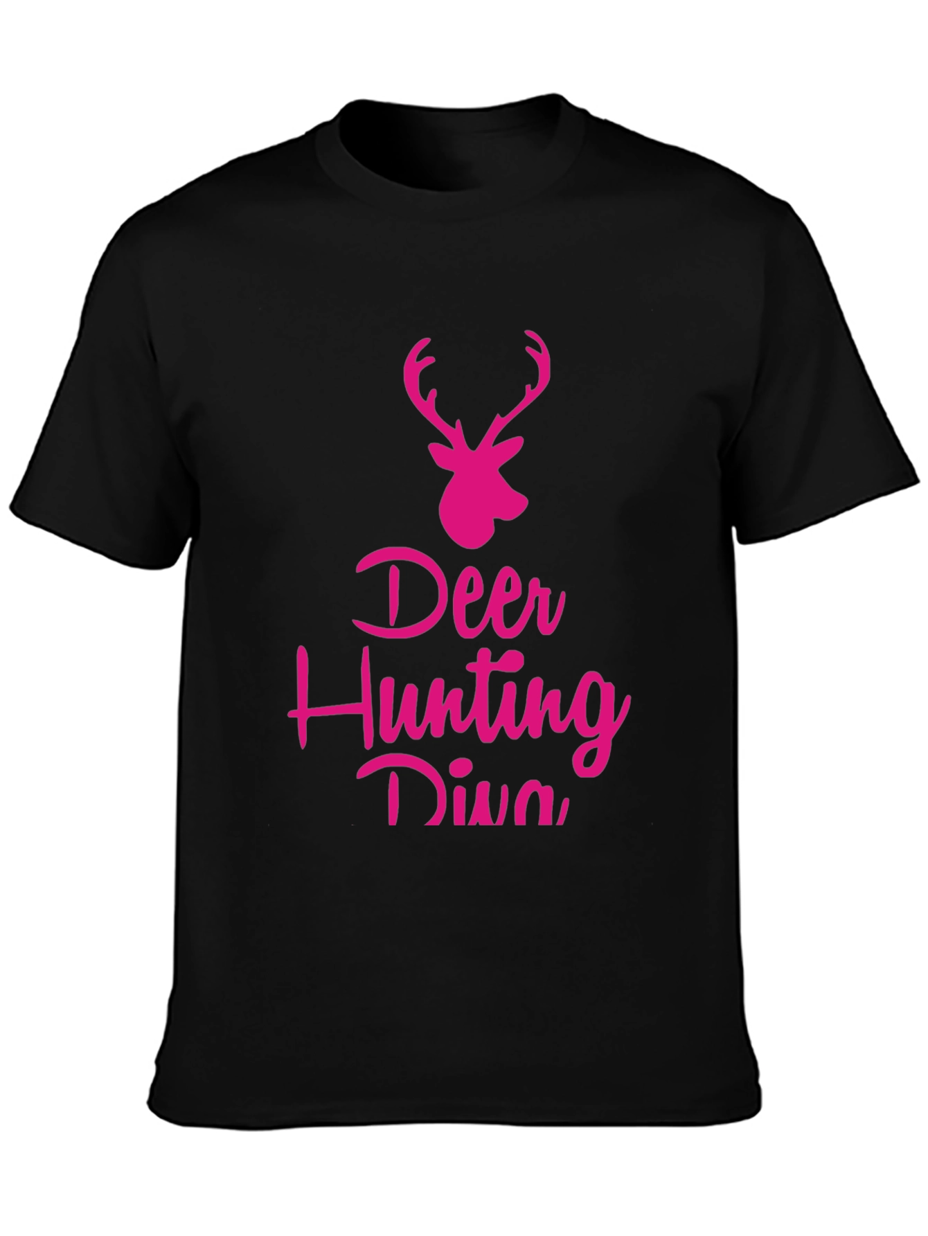 Deer Hunting Diva Black T-Shirt