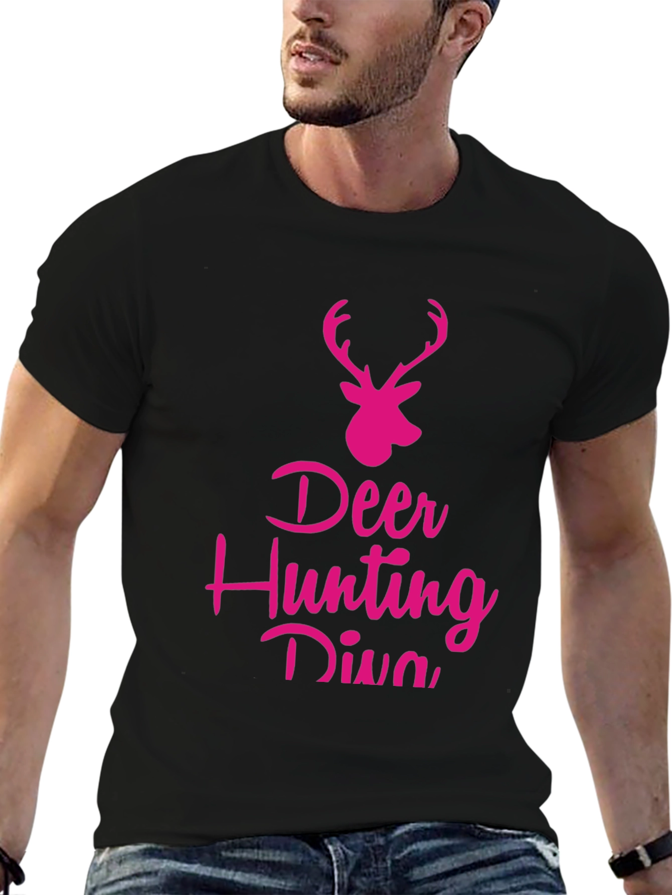 Deer Hunting Diva Black T-Shirt