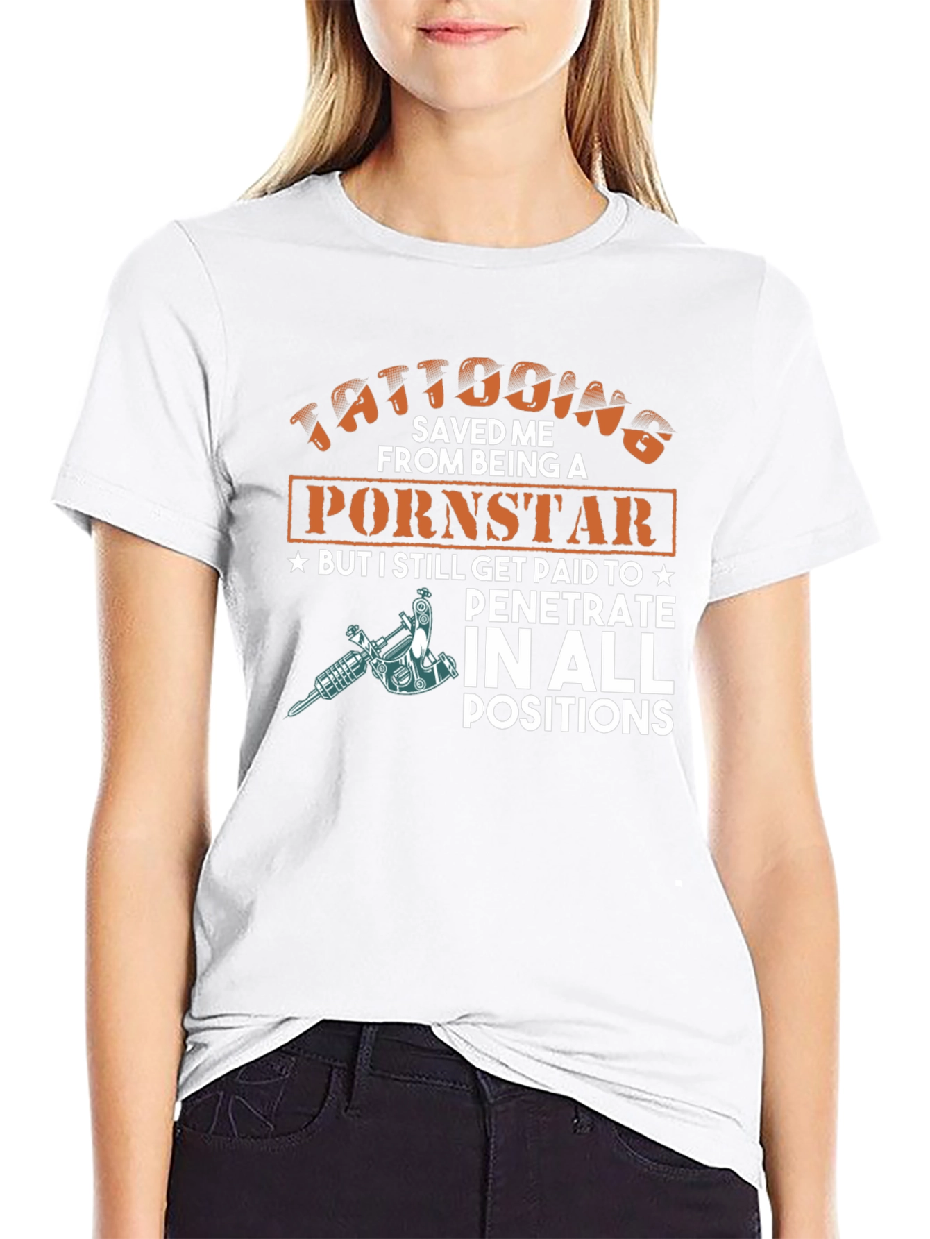 Tattooing Saved Me T-Shirt Funny Design Tee