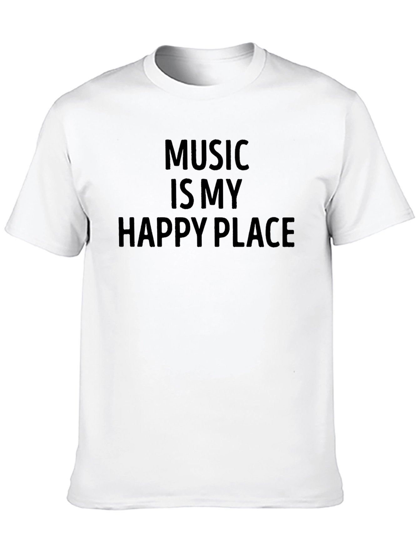 Music is My Happy Place Graphic T-Shirt