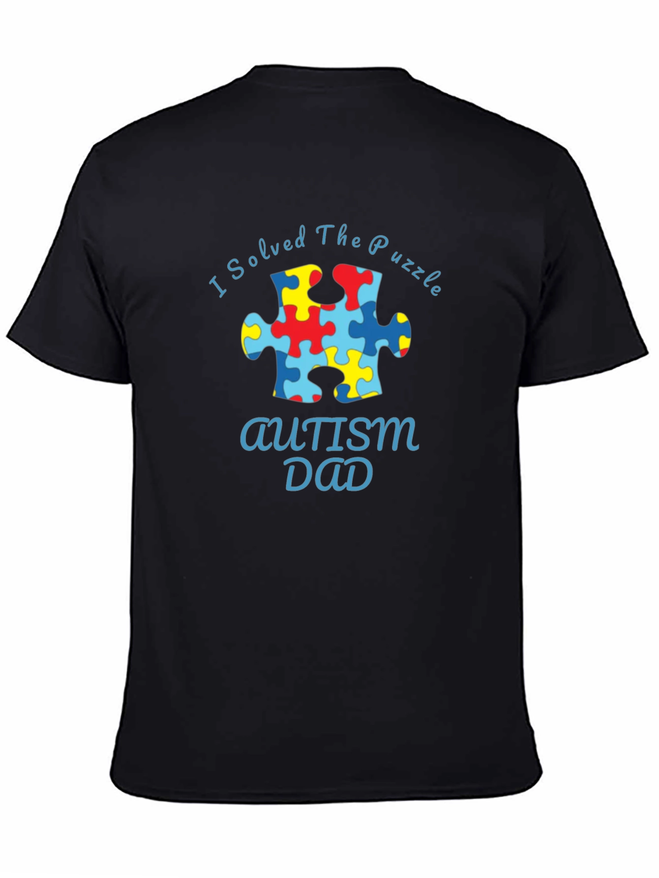 Autism Dad Puzzle Piece T-Shirt