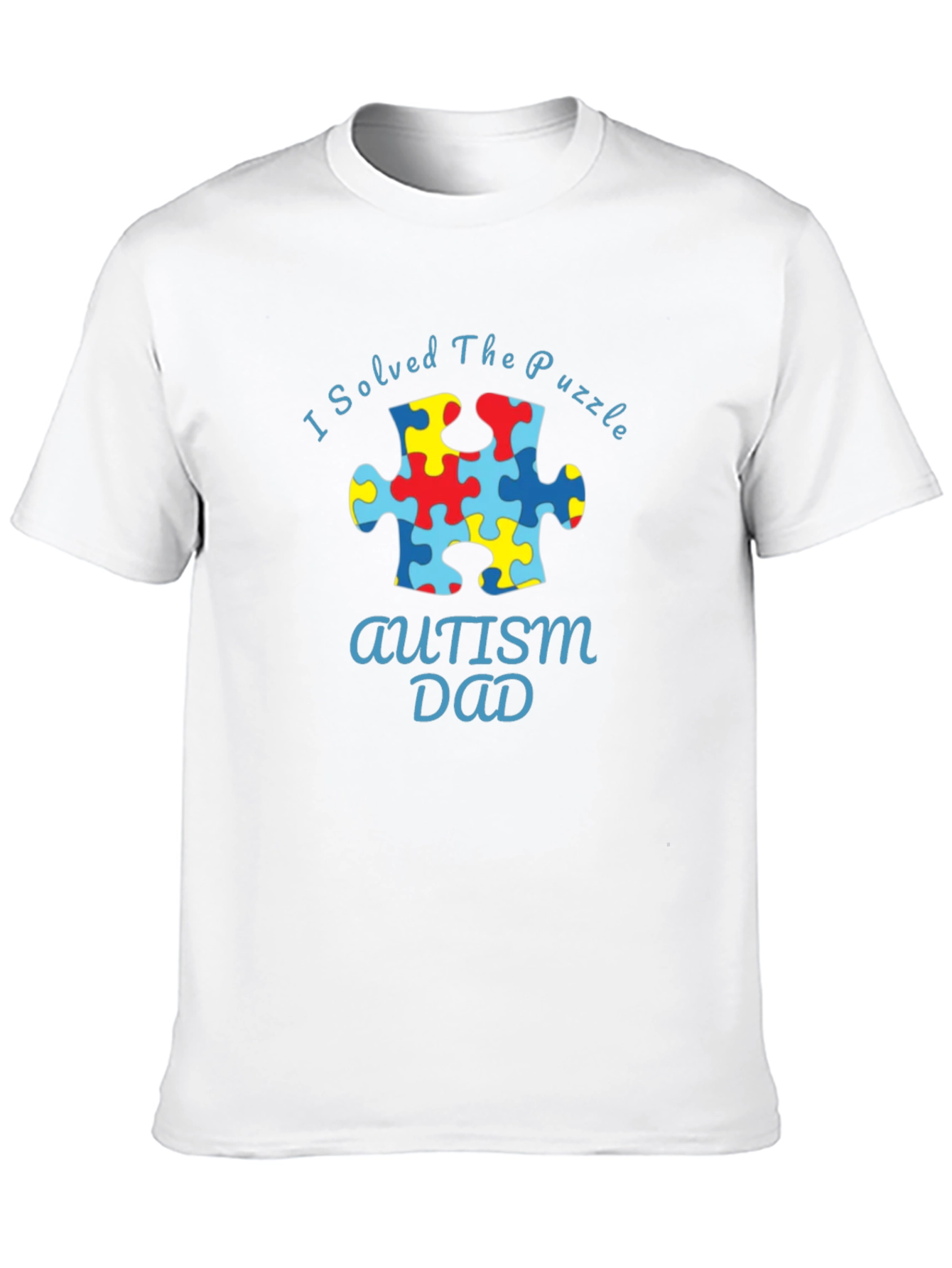 Autism Dad Puzzle Piece T-Shirt