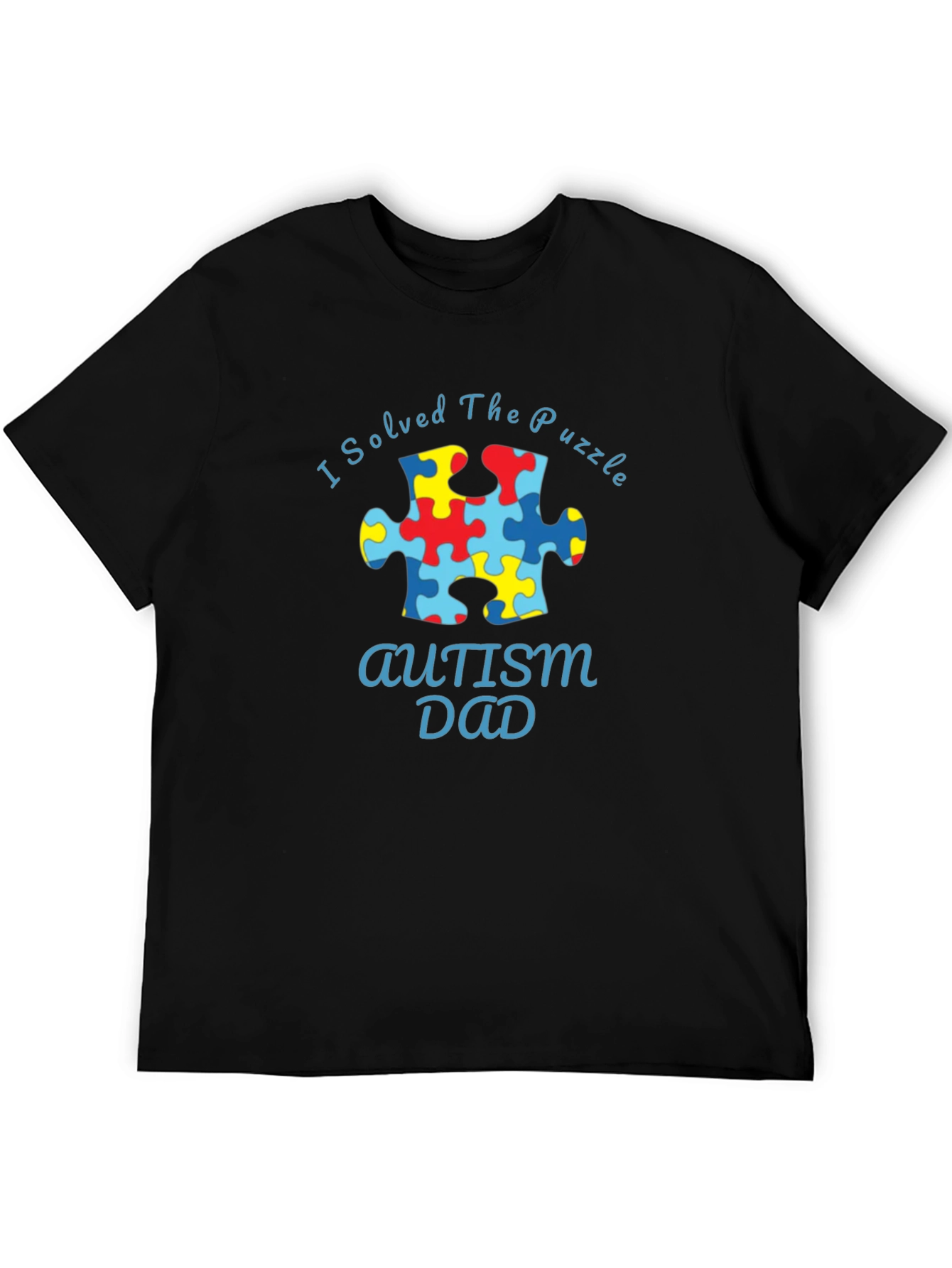 Autism Dad Puzzle Piece T-Shirt