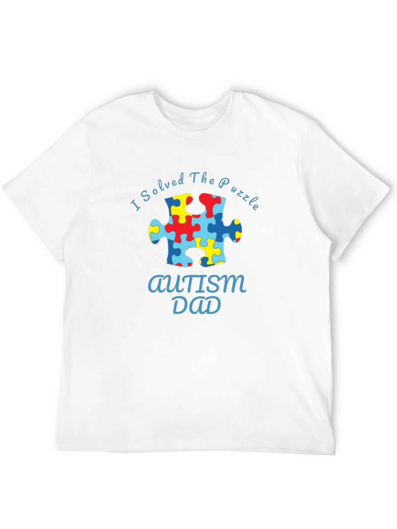 Autism Dad Puzzle Piece T-Shirt