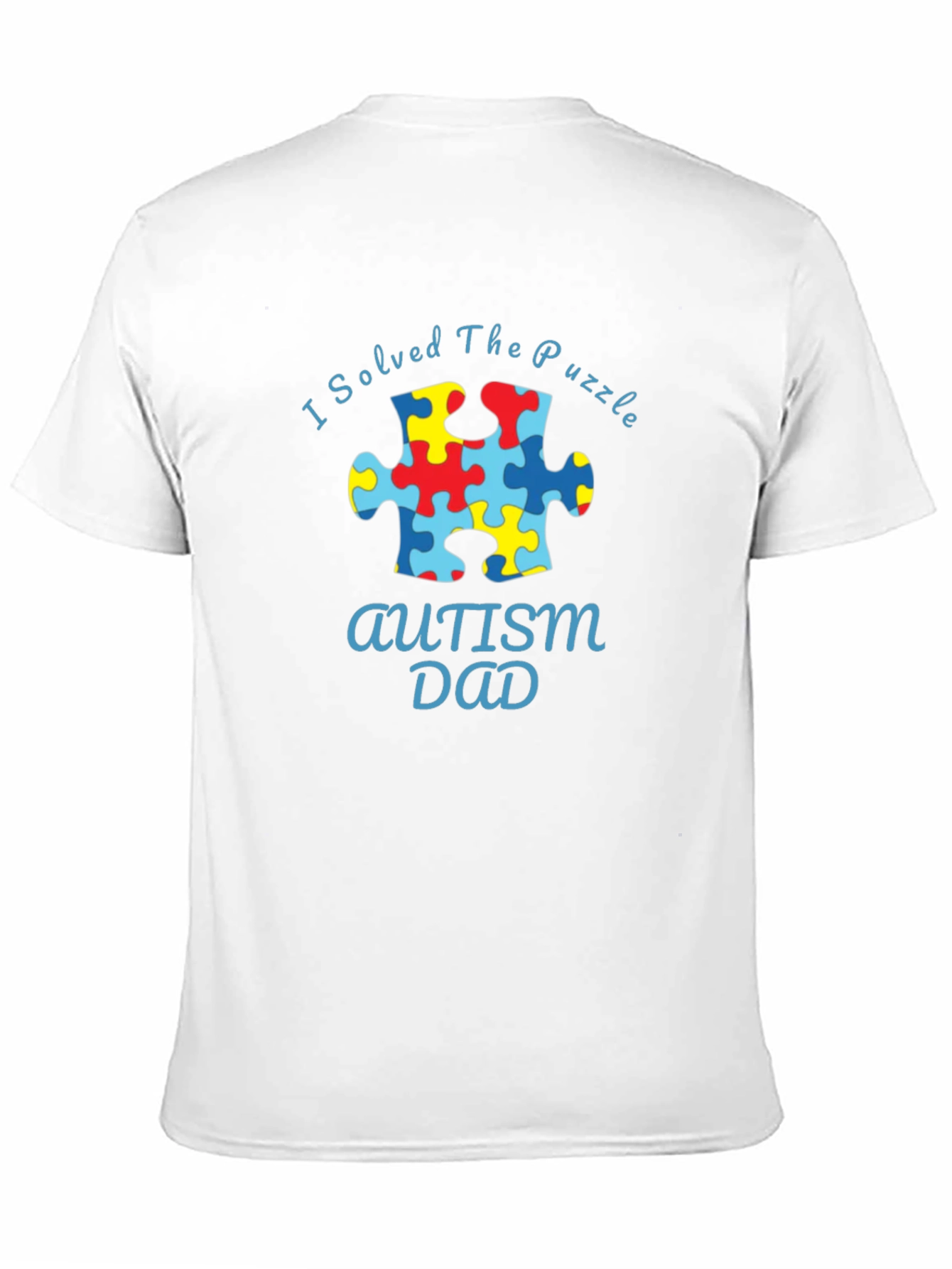 Autism Dad Puzzle Piece T-Shirt