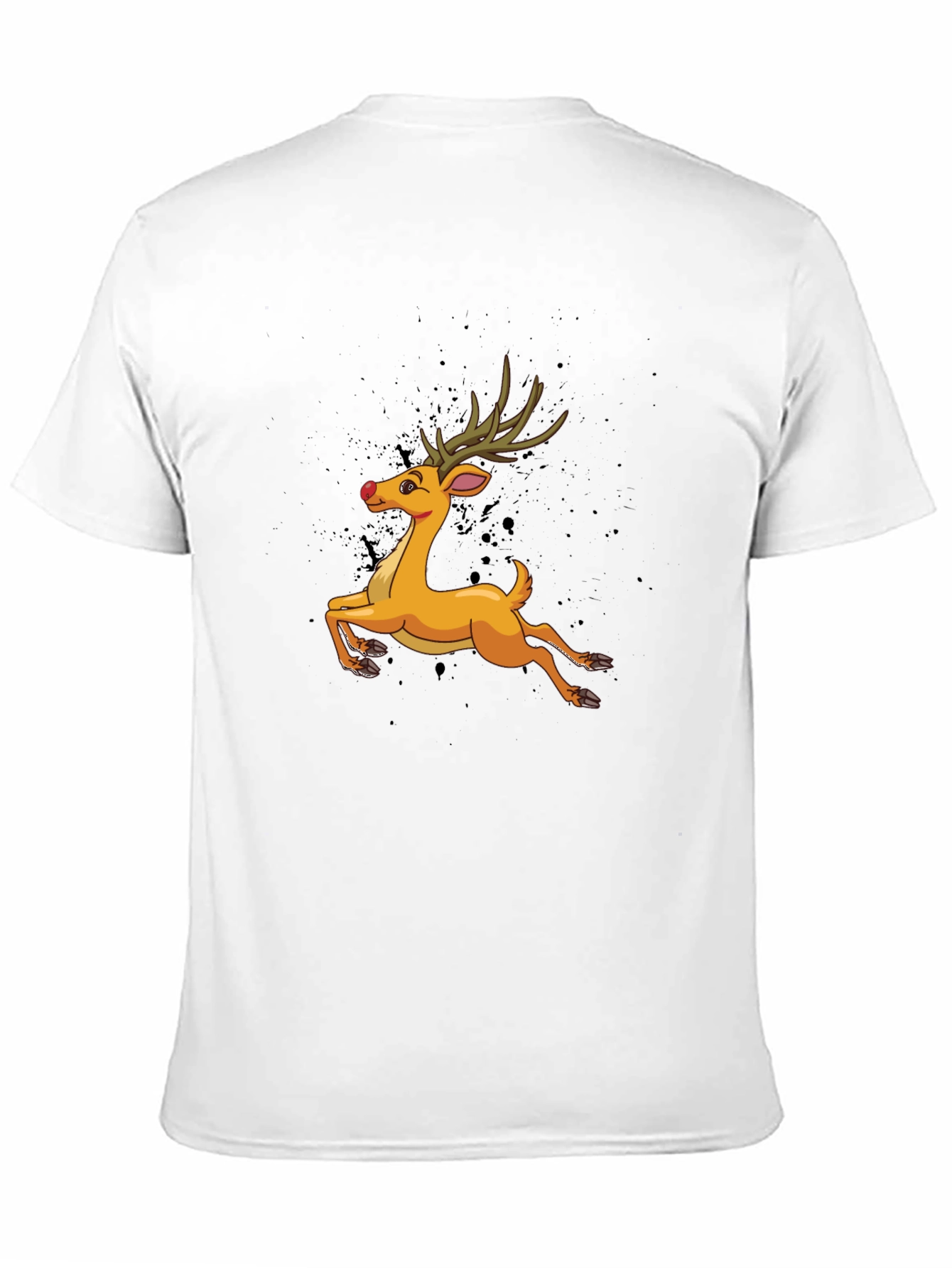 Reindeer Graphic T-Shirt - Festive Holiday Style