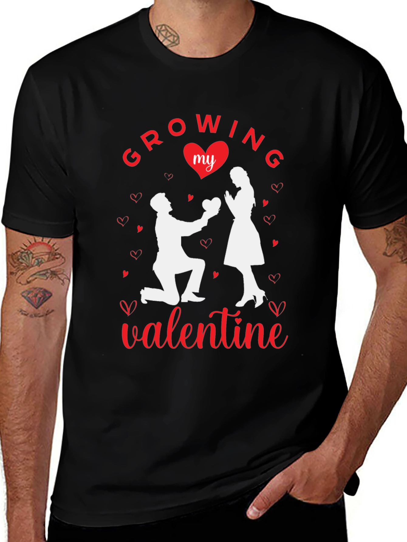 Growing My Valentine Graphic T-Shirt