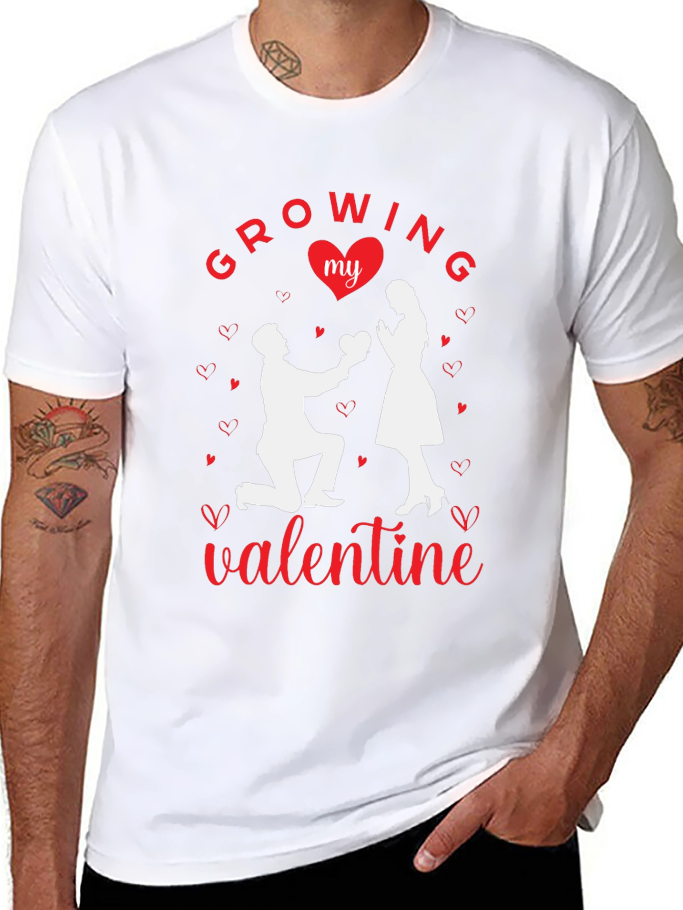 Growing My Valentine Graphic T-Shirt