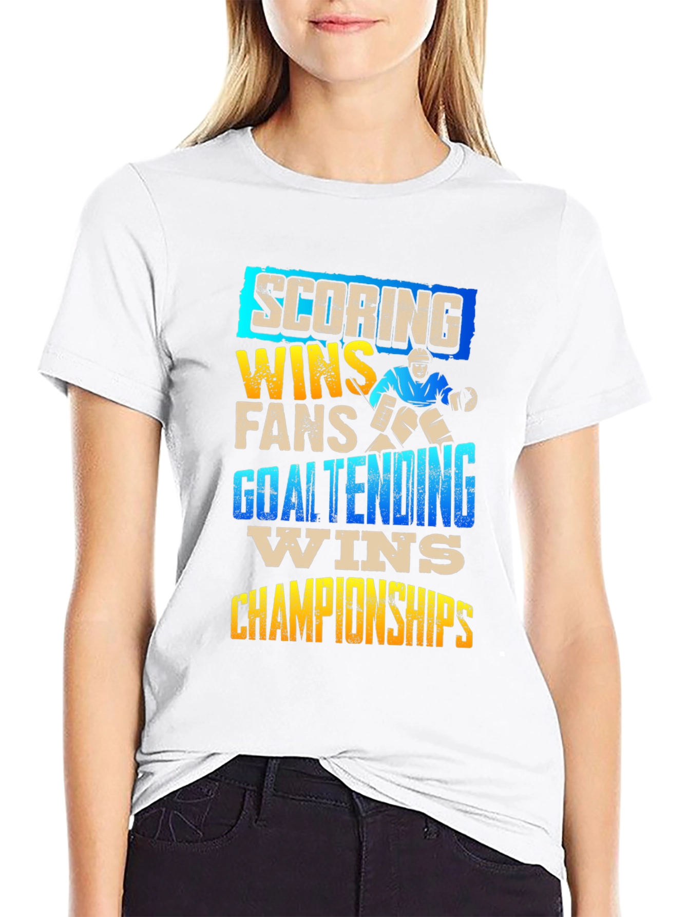Scoring Wins Hockey T-Shirt